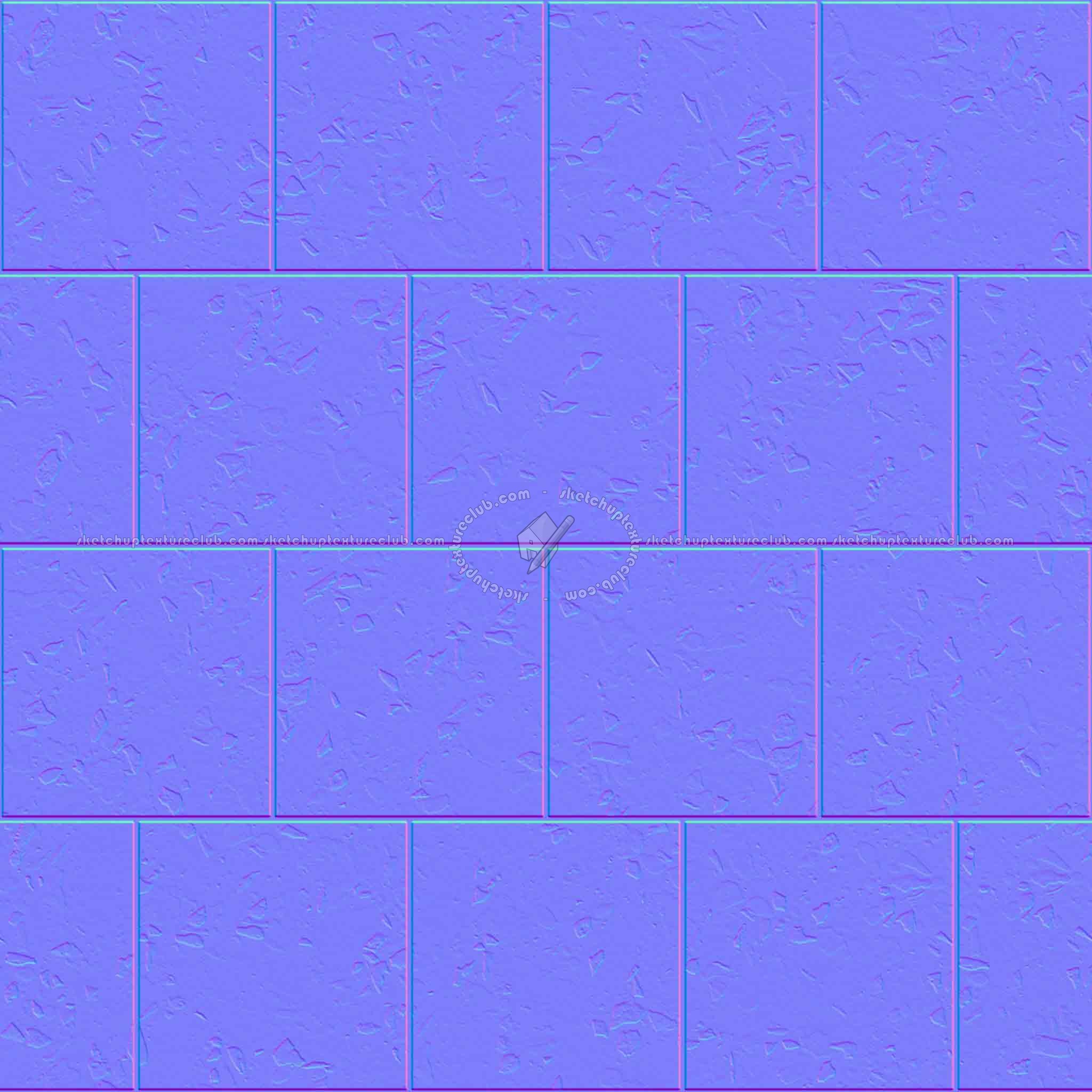 Textures   -   FREE PBR TEXTURES  - Terrazzo outdoor tiles PBR texture seamless 21846 - Normal