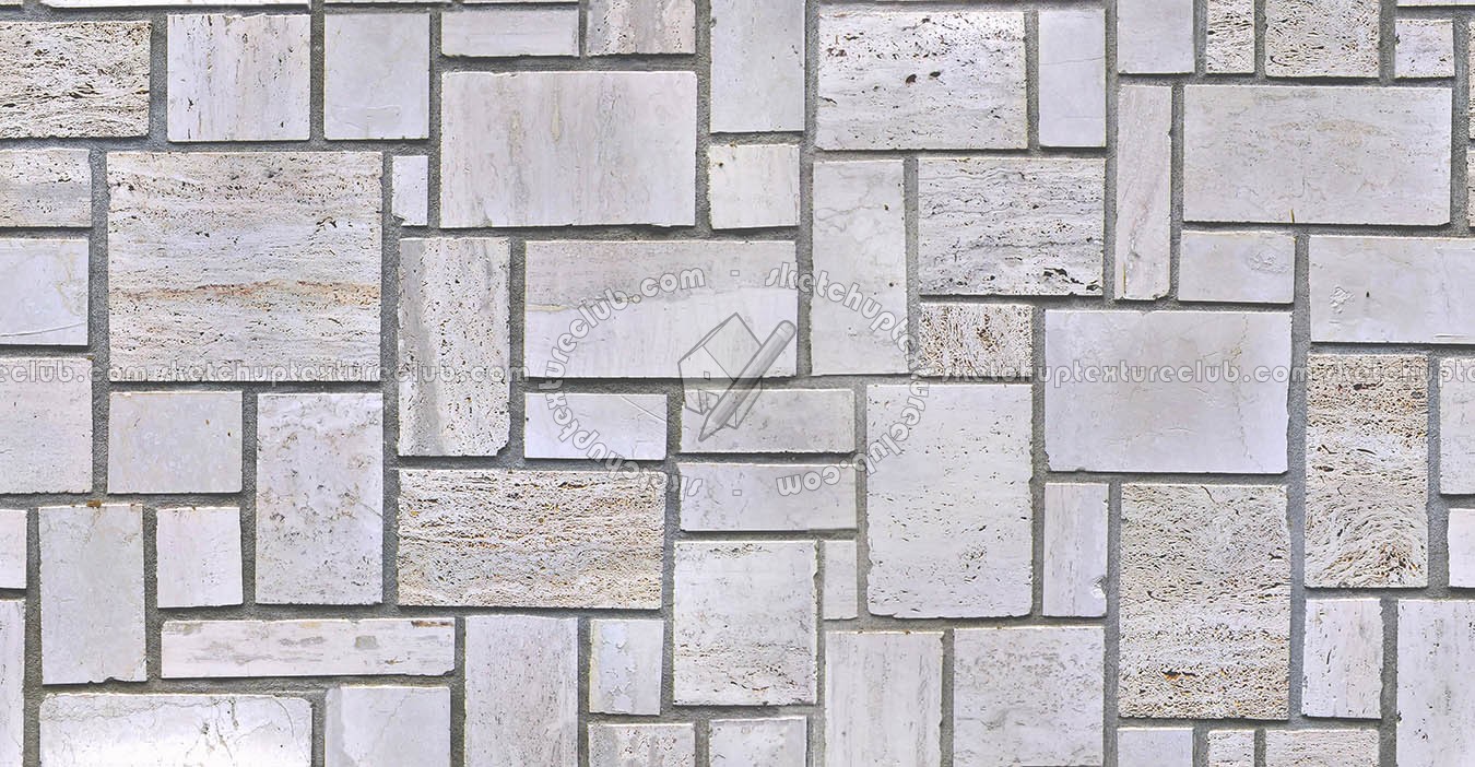 Textures   -   ARCHITECTURE   -   STONES WALLS   -   Claddings stone   -   Exterior  - travertine wall cladding texture seamless 21421