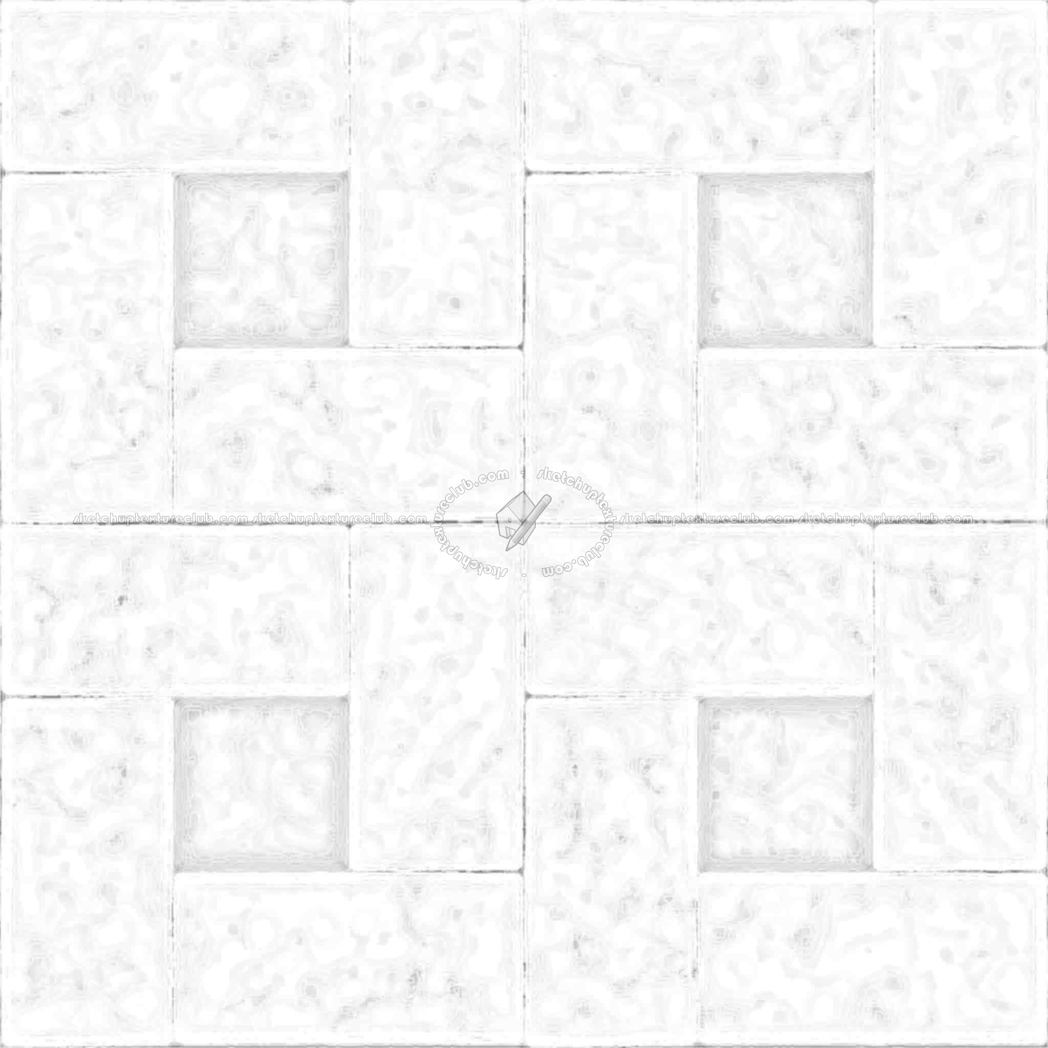 Textures   -   ARCHITECTURE   -   TILES INTERIOR   -   Marble tiles   -   Black  - Black and white marble tile texture seamless 14145 - Ambient occlusion