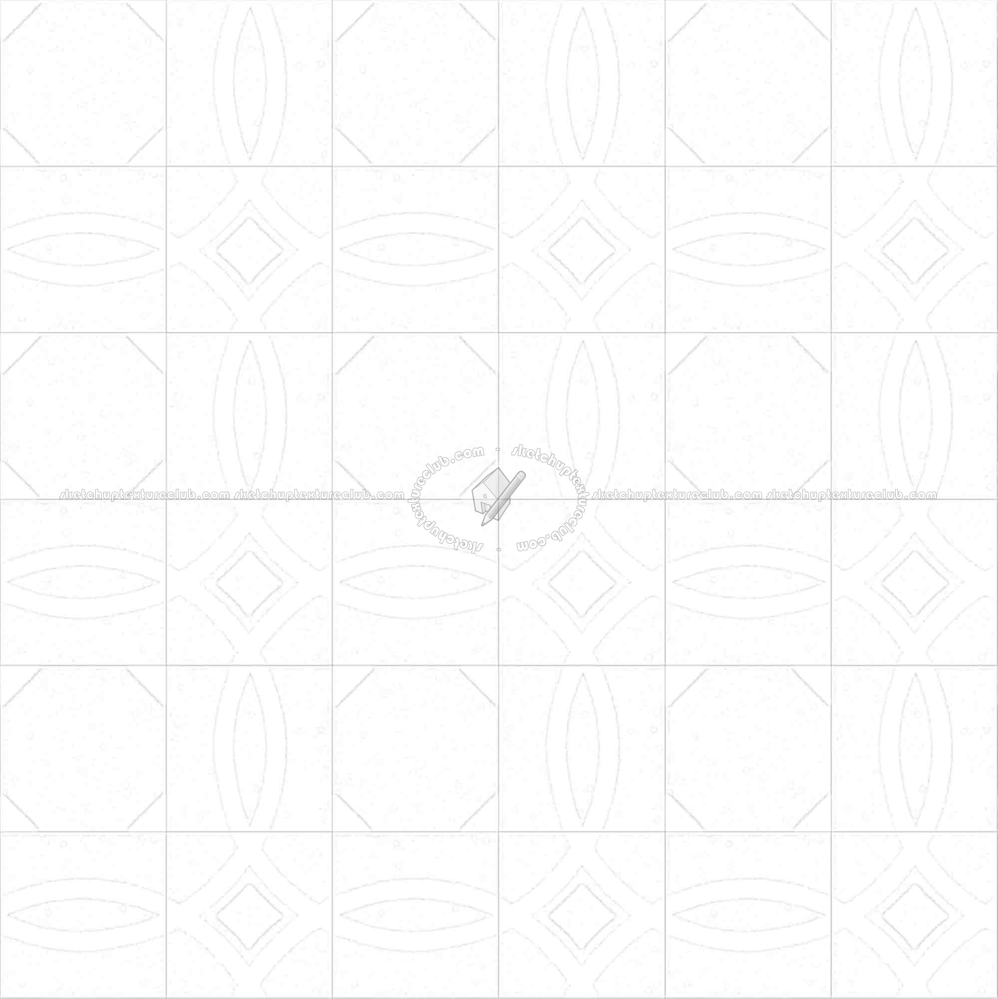 Textures   -   ARCHITECTURE   -   TILES INTERIOR   -   Cement - Encaustic   -   Cement  - Cement concrete tile texture seamless 13349 - Ambient occlusion