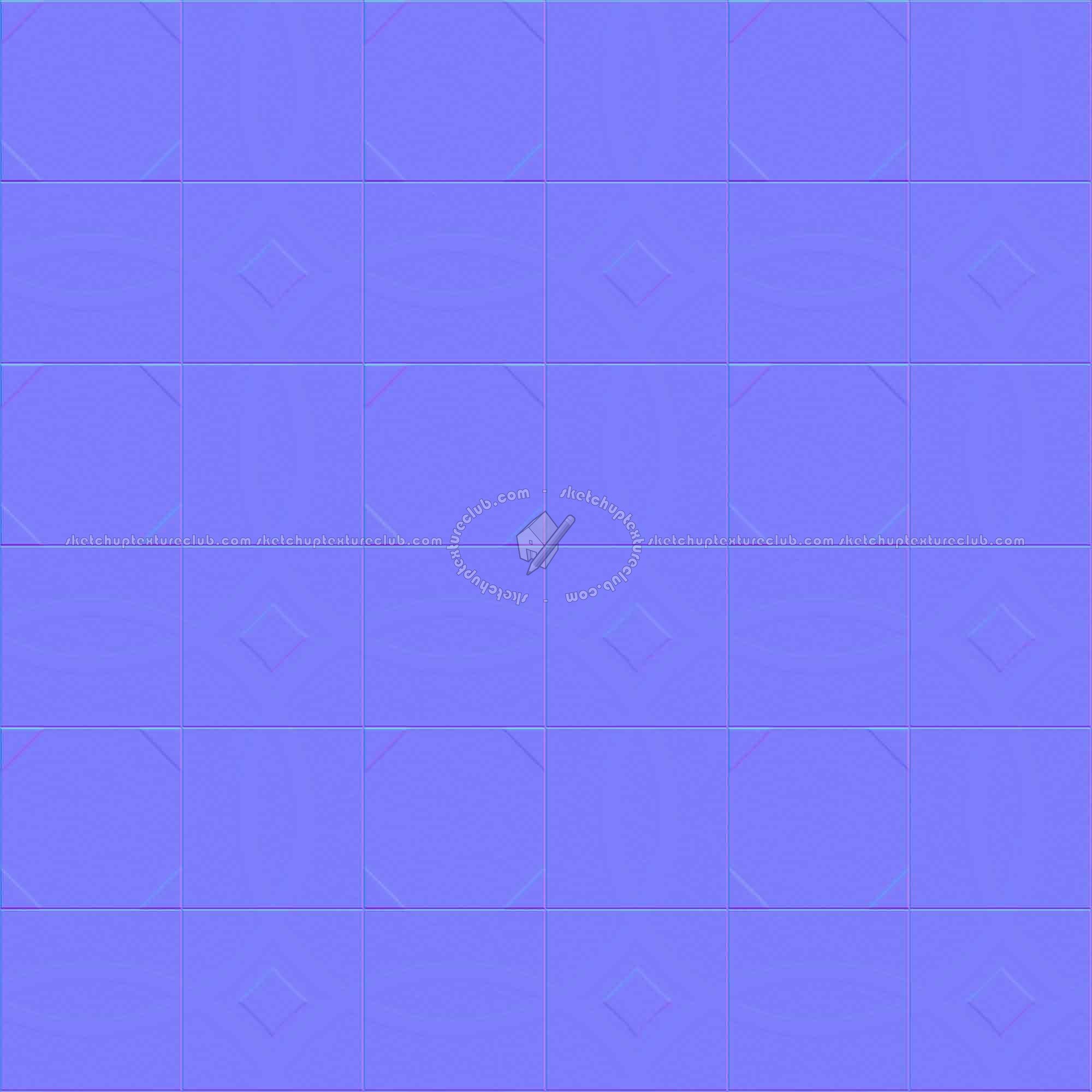 Textures   -   ARCHITECTURE   -   TILES INTERIOR   -   Cement - Encaustic   -   Cement  - Cement concrete tile texture seamless 13349 - Normal