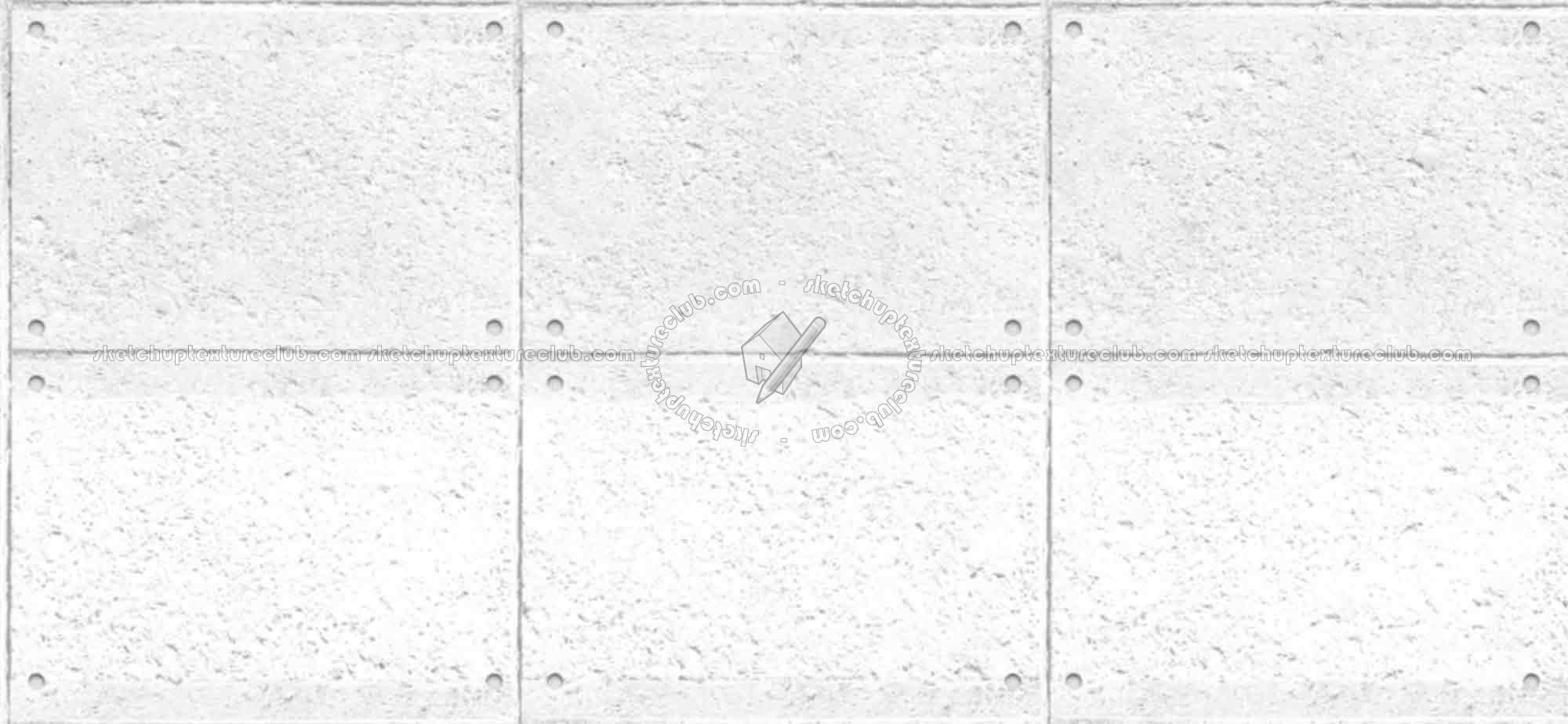 Textures   -   ARCHITECTURE   -   CONCRETE   -   Plates   -   Clean  - Concrete clean plates wall texture seamless 01657 - Ambient occlusion