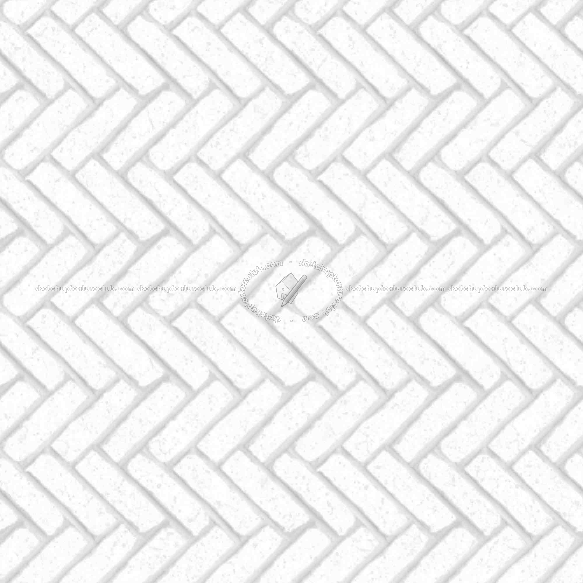 Textures   -   ARCHITECTURE   -   PAVING OUTDOOR   -   Concrete   -   Herringbone  - Concrete paving herringbone outdoor texture seamless 05824 - Ambient occlusion