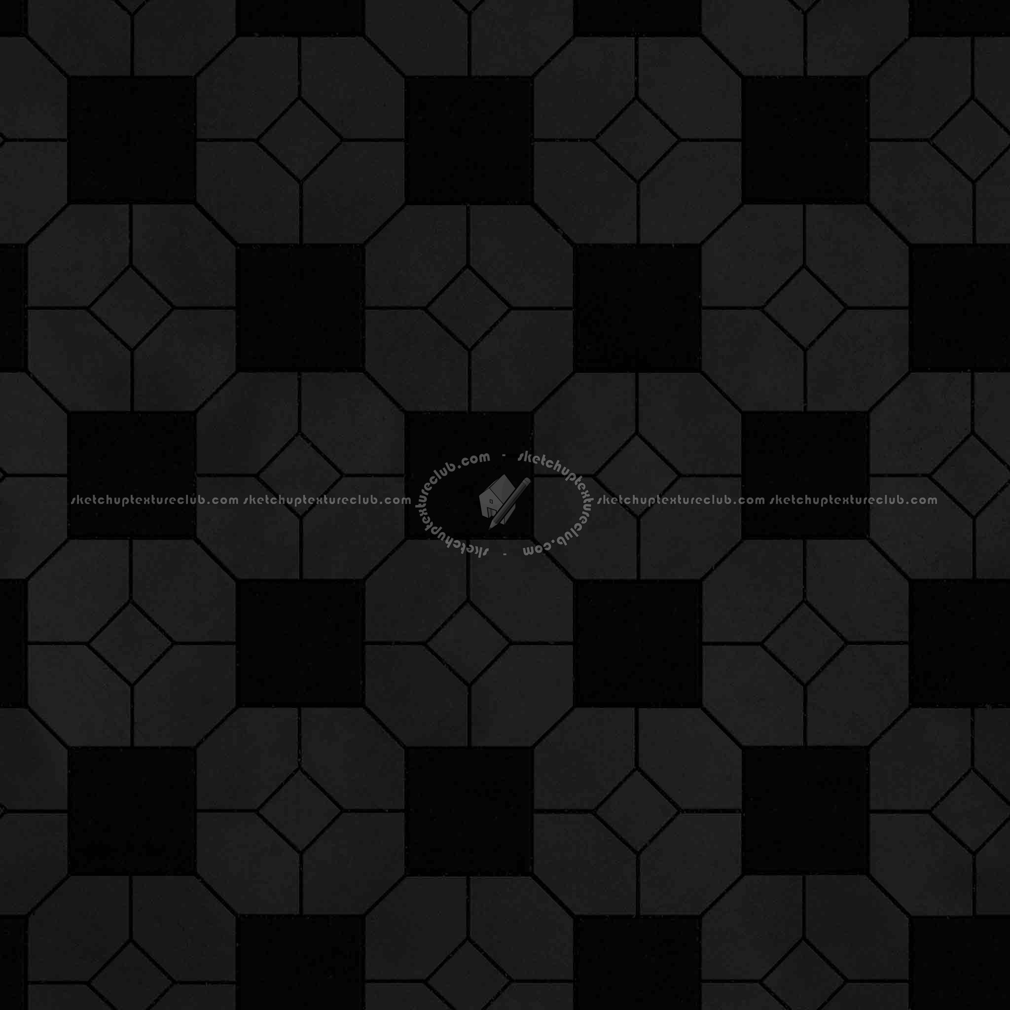 Textures   -   ARCHITECTURE   -   PAVING OUTDOOR   -   Concrete   -   Blocks mixed  - Paving concrete mixed size texture seamless 05596 - Specular