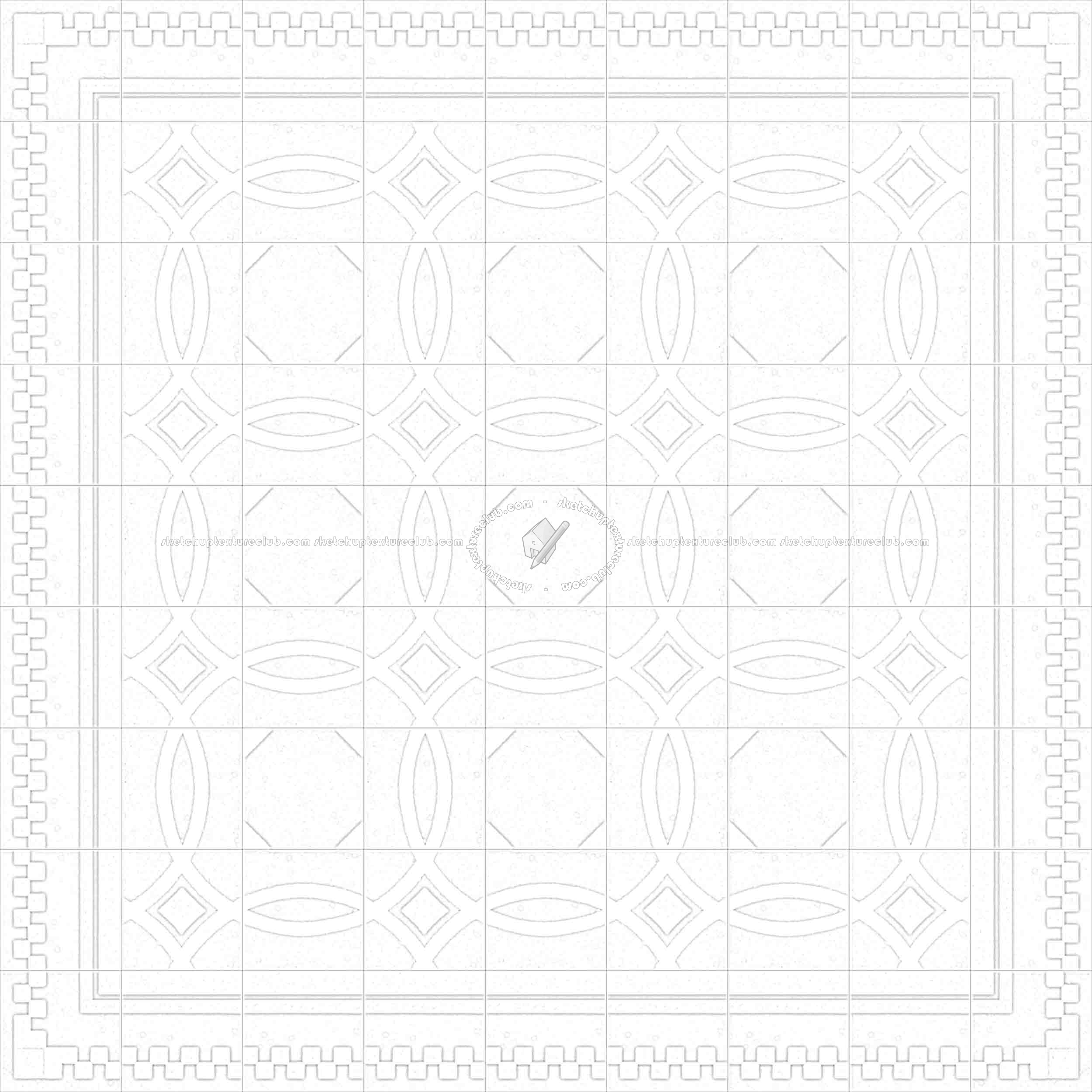 Textures   -   ARCHITECTURE   -   TILES INTERIOR   -   Cement - Encaustic   -   Cement  - Cement concrete tile texture seamless 13350 - Ambient occlusion