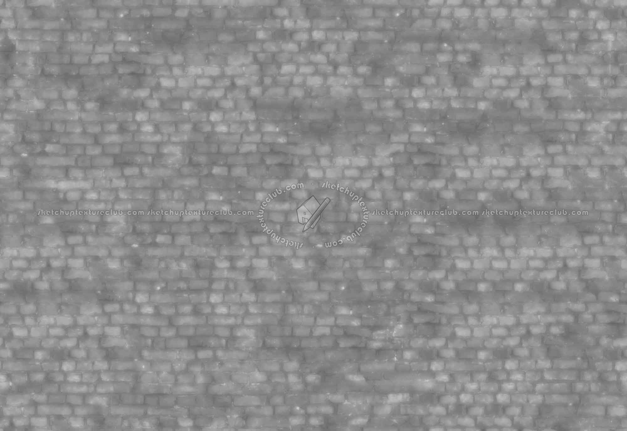 Textures   -   ARCHITECTURE   -   BRICKS   -   Damaged bricks  - Damaged bricks texture seamless 00137 - Displacement