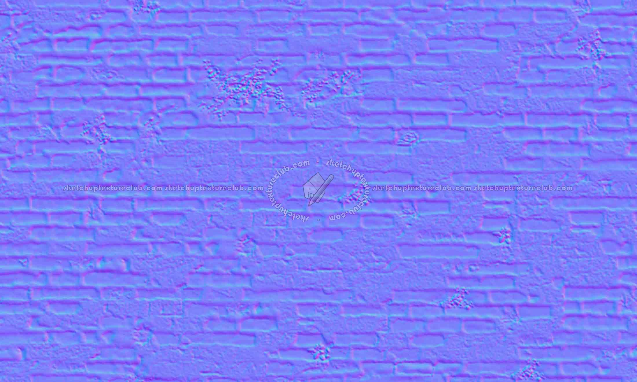 Textures   -   ARCHITECTURE   -   BRICKS   -   Dirty Bricks  - Old dirty bricks texture seamless 19774 - Normal