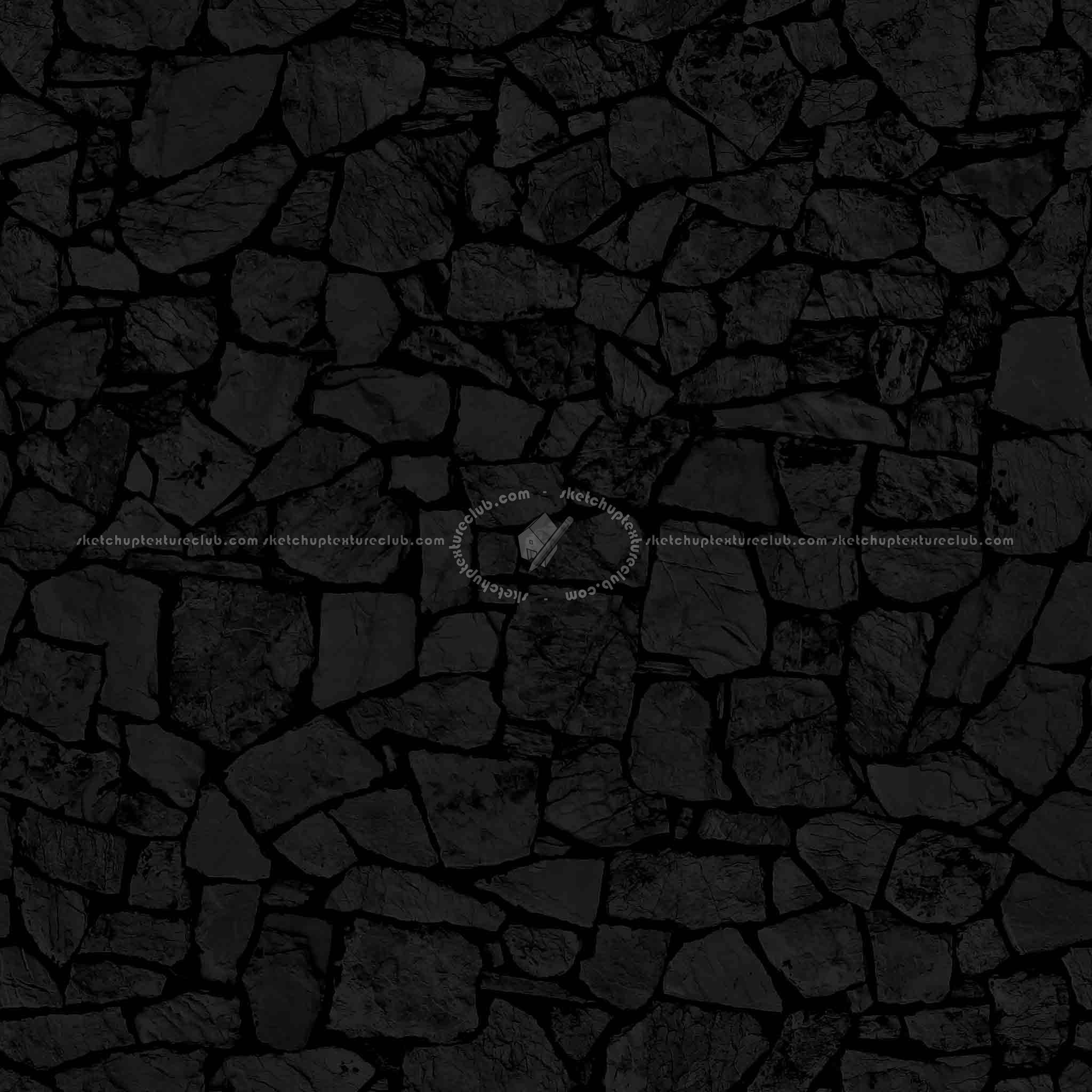 Textures   -   FREE PBR TEXTURES  - Stone wall PBR texture seamless 21849 - Specular