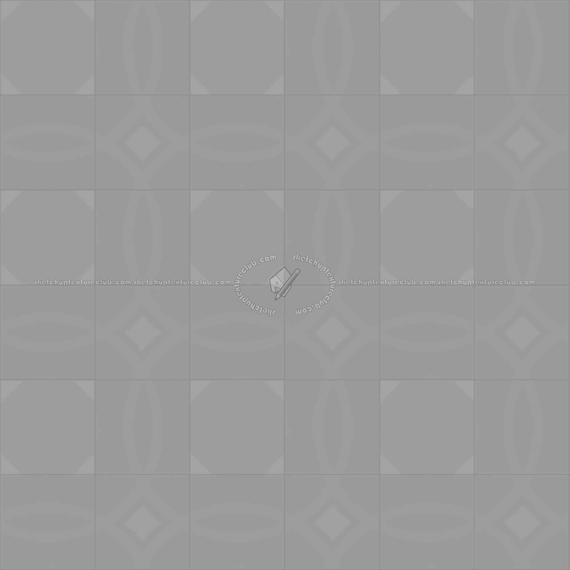 Textures   -   ARCHITECTURE   -   TILES INTERIOR   -   Cement - Encaustic   -   Cement  - Cement concrete tile texture seamless 13351 - Displacement