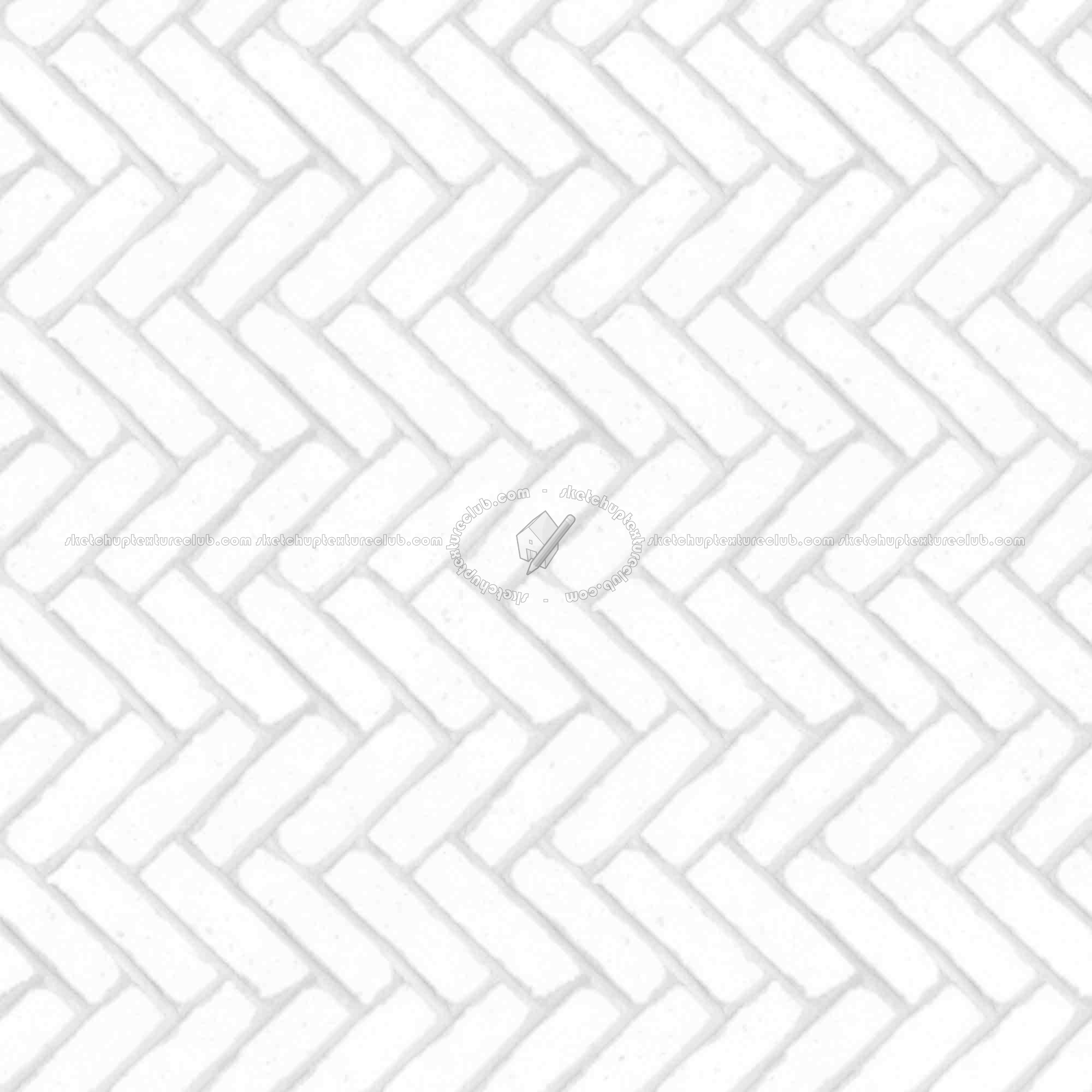Textures   -   ARCHITECTURE   -   PAVING OUTDOOR   -   Concrete   -   Herringbone  - Concrete paving herringbone outdoor texture seamless 05826 - Ambient occlusion