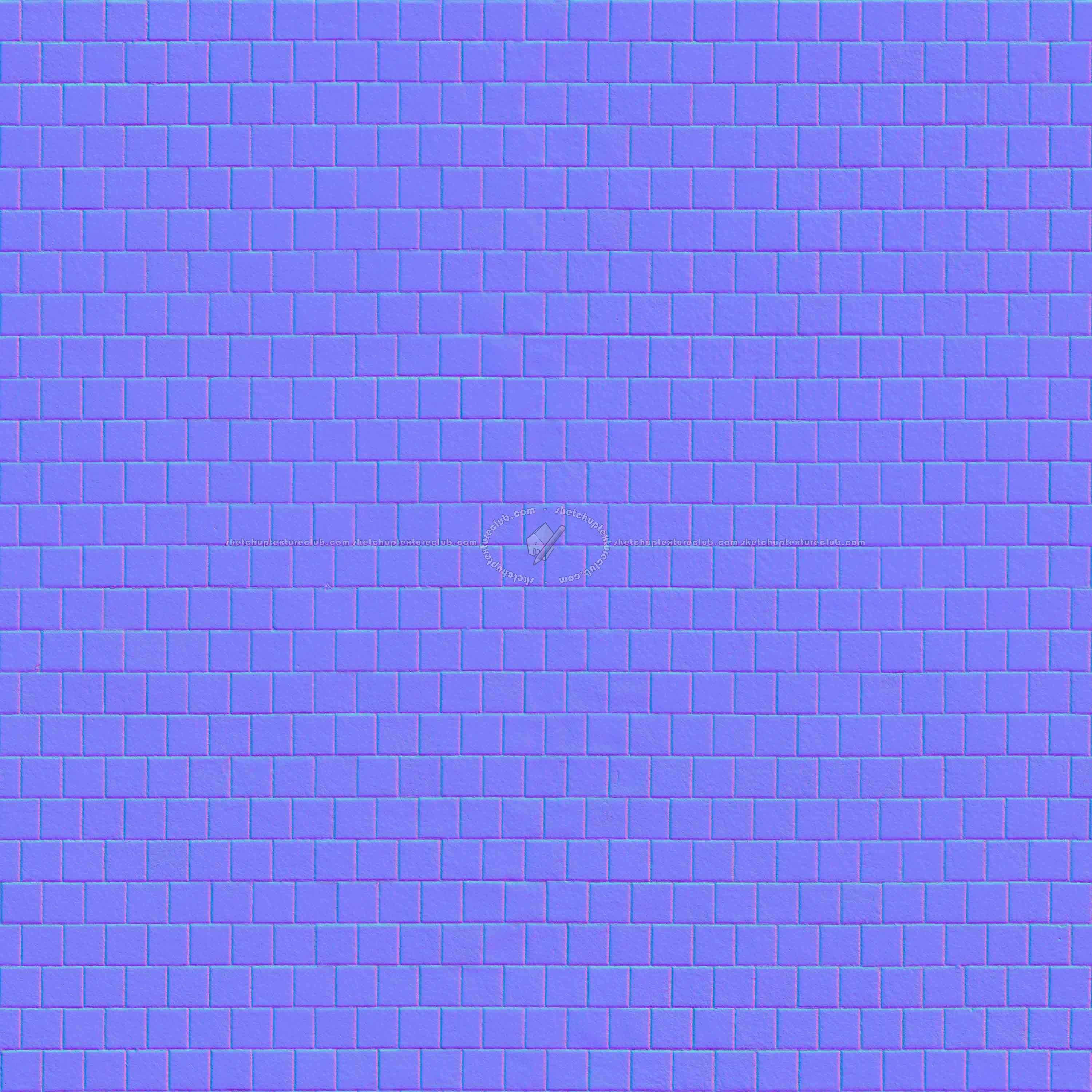 Textures   -   ARCHITECTURE   -   PAVING OUTDOOR   -   Concrete   -   Blocks regular  - Paving outdoor concrete regular block texture seamless 05662 - Normal