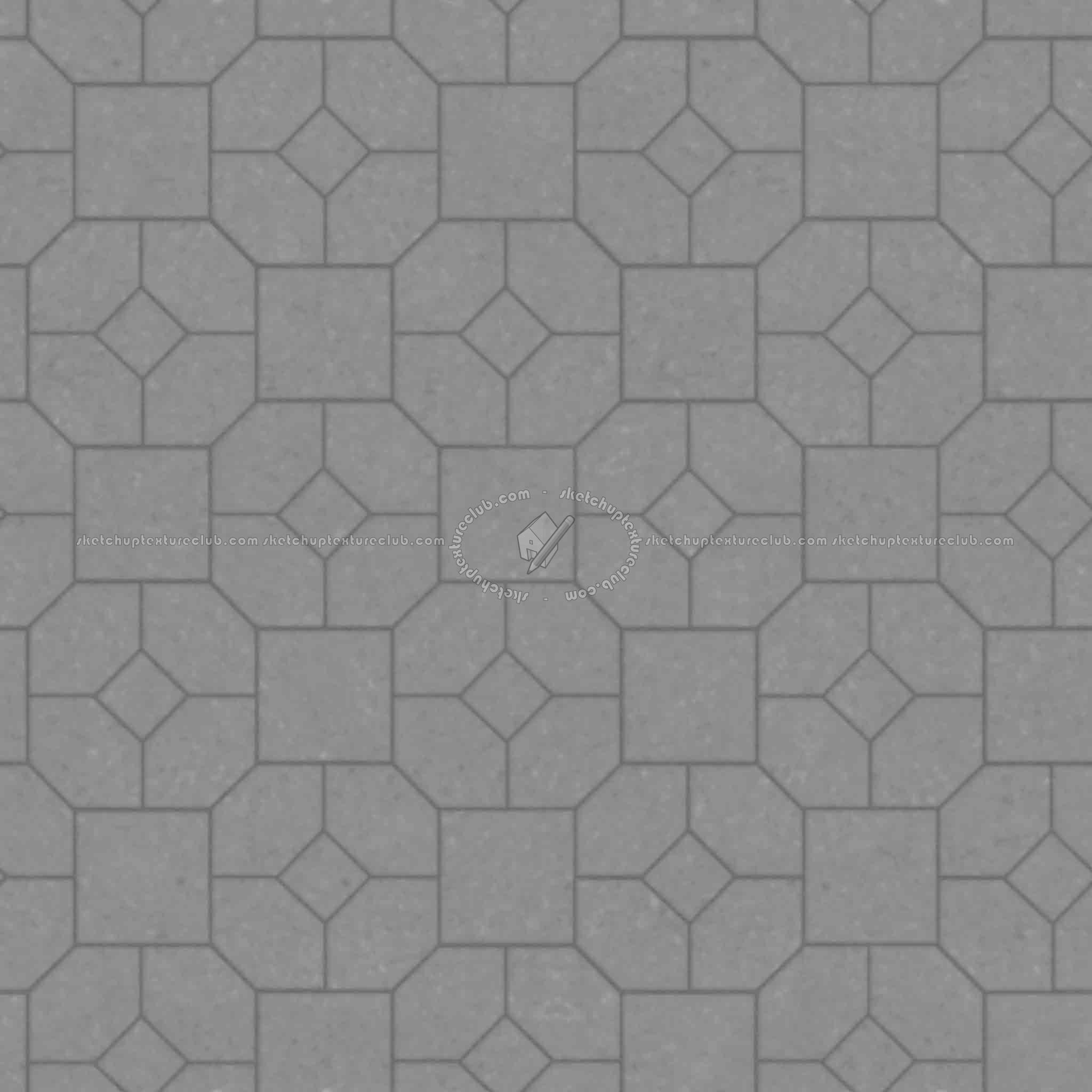 Textures   -   ARCHITECTURE   -   PAVING OUTDOOR   -   Concrete   -   Blocks mixed  - Paving concrete mixed size texture seamless 05599 - Displacement