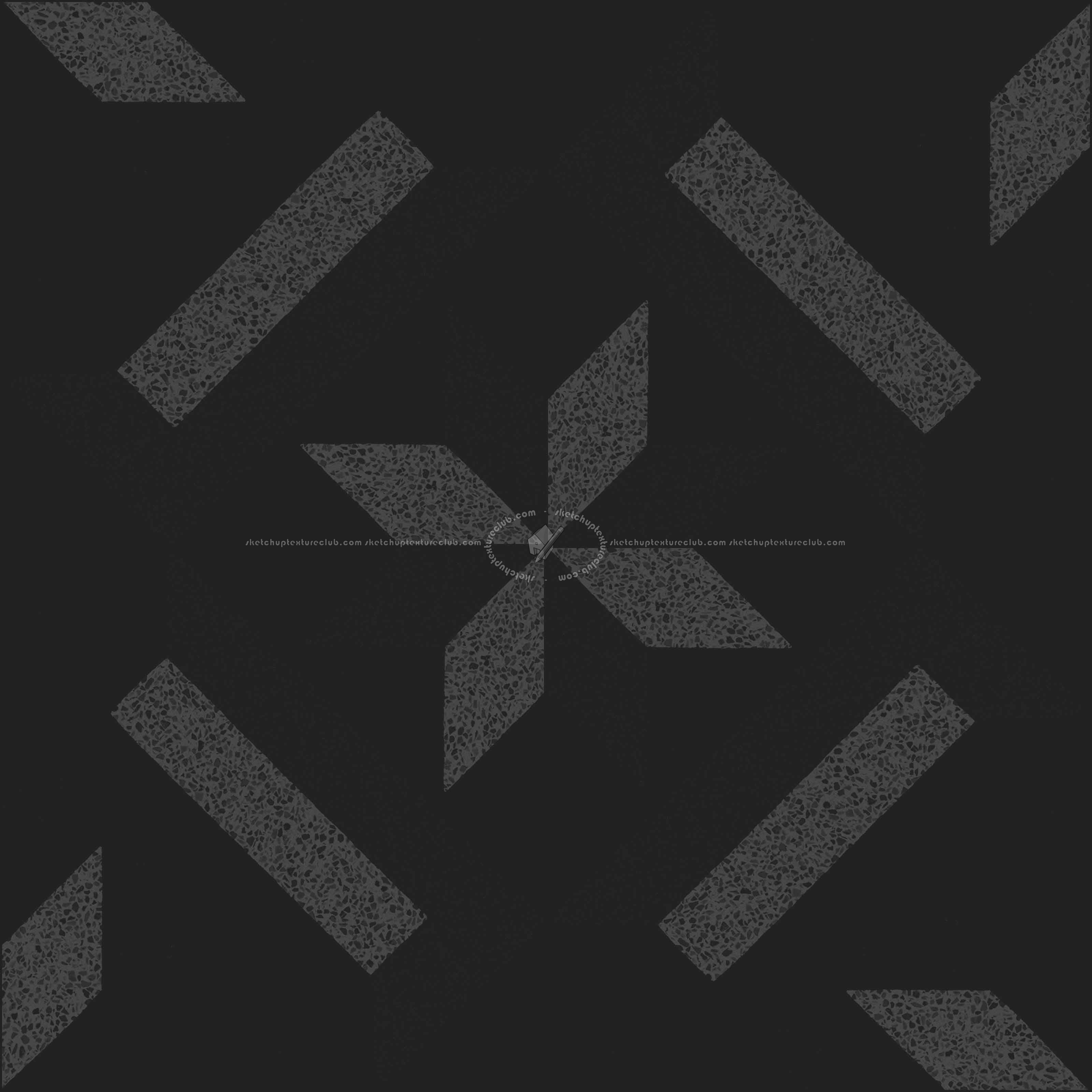 Textures   -   ARCHITECTURE   -   TILES INTERIOR   -   Terrazzo  - terrazzo cementine tiles pbr texture seamless 22098 - Specular