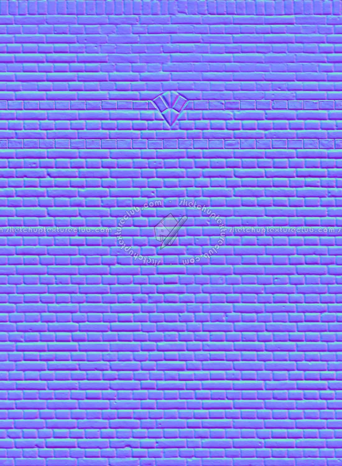 Textures   -   ARCHITECTURE   -   BRICKS   -   Colored Bricks   -   Rustic  - Texture colored bricks rustic seamless 00038 - Normal