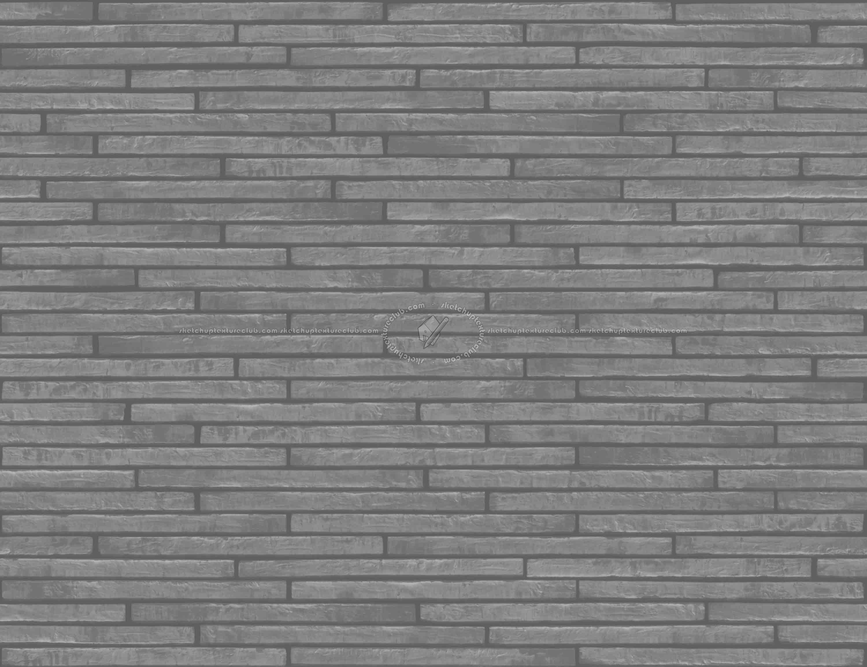 Textures   -   FREE PBR TEXTURES  - Clay bricks light mortar PBR texture seamless 21910 - Displacement