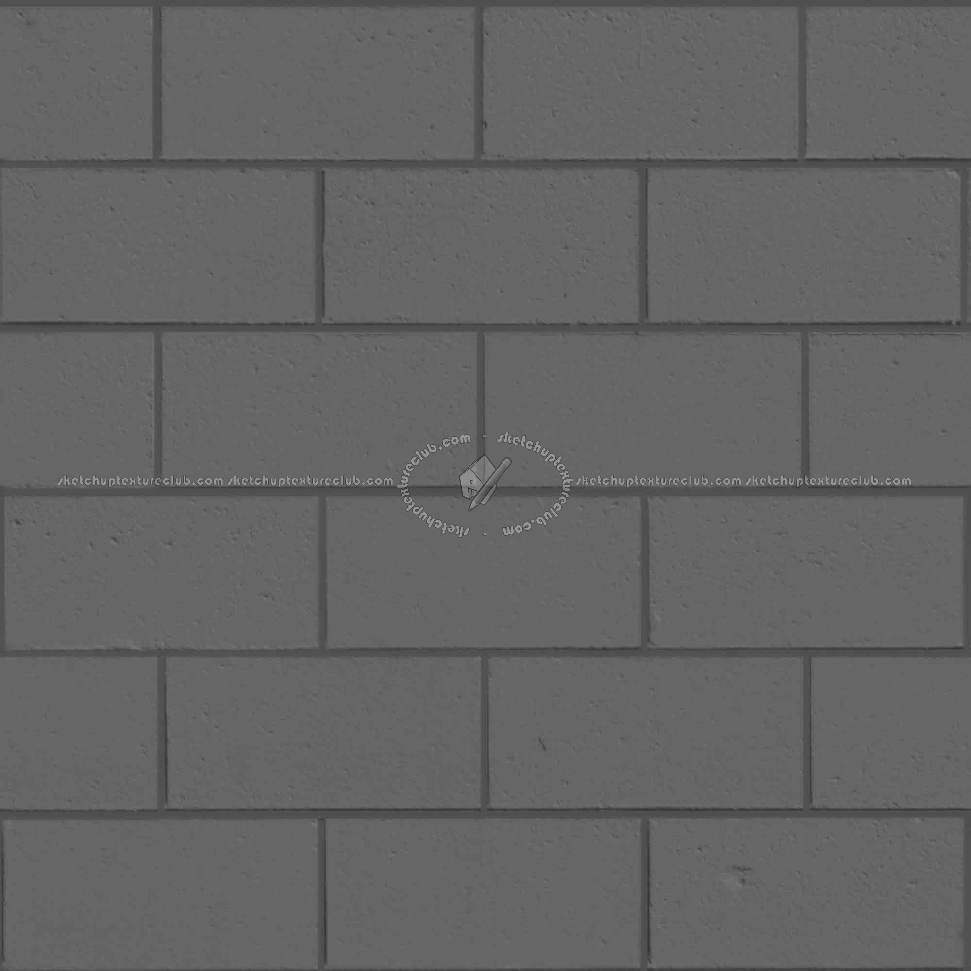 Textures   -   ARCHITECTURE   -   CONCRETE   -   Plates   -   Clean  - Painted concrete clean plates wall texture seamless 01661 - Displacement