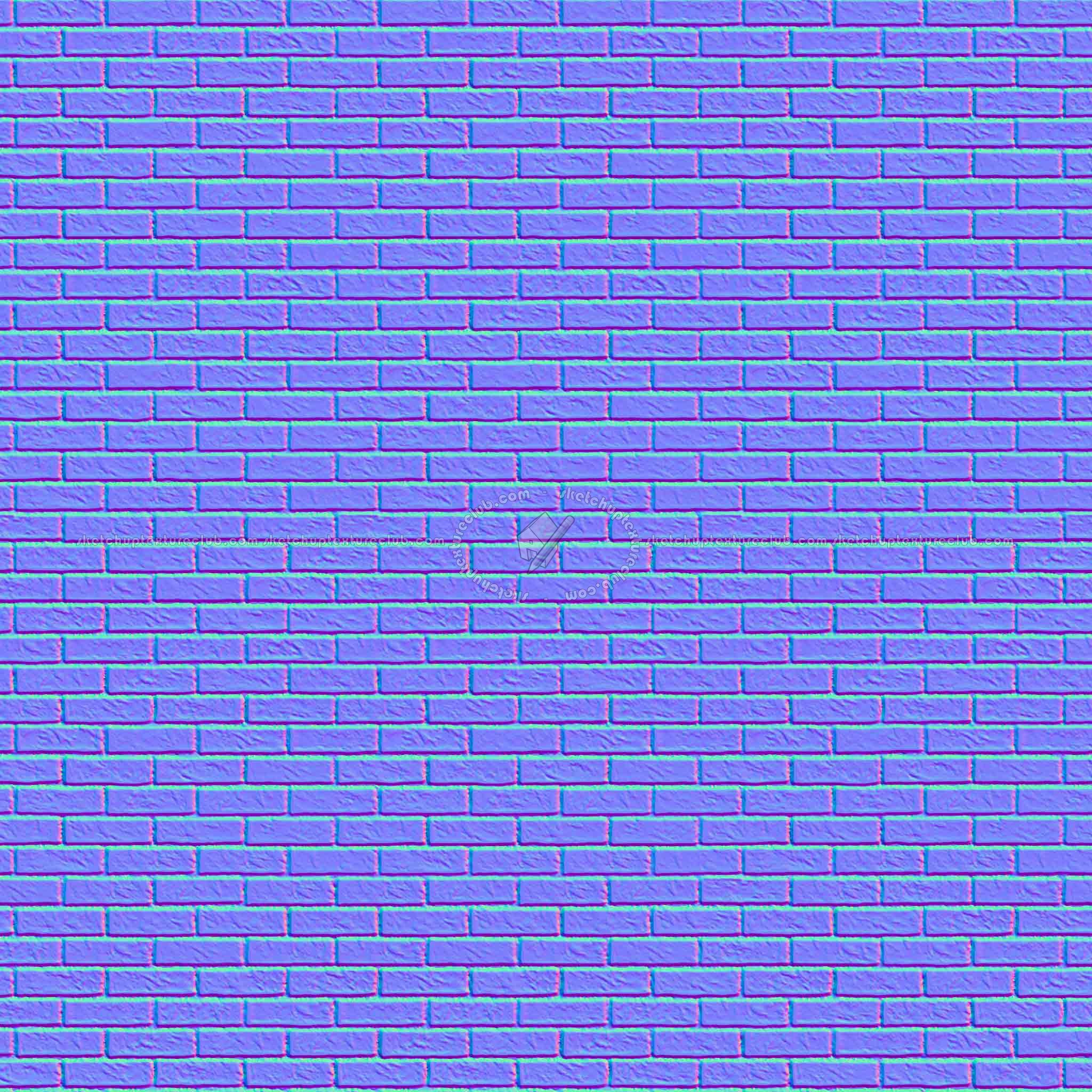 Textures   -   ARCHITECTURE   -   BRICKS   -   Facing Bricks   -   Rustic  - Rustic bricks texture seamless 00212 - Normal
