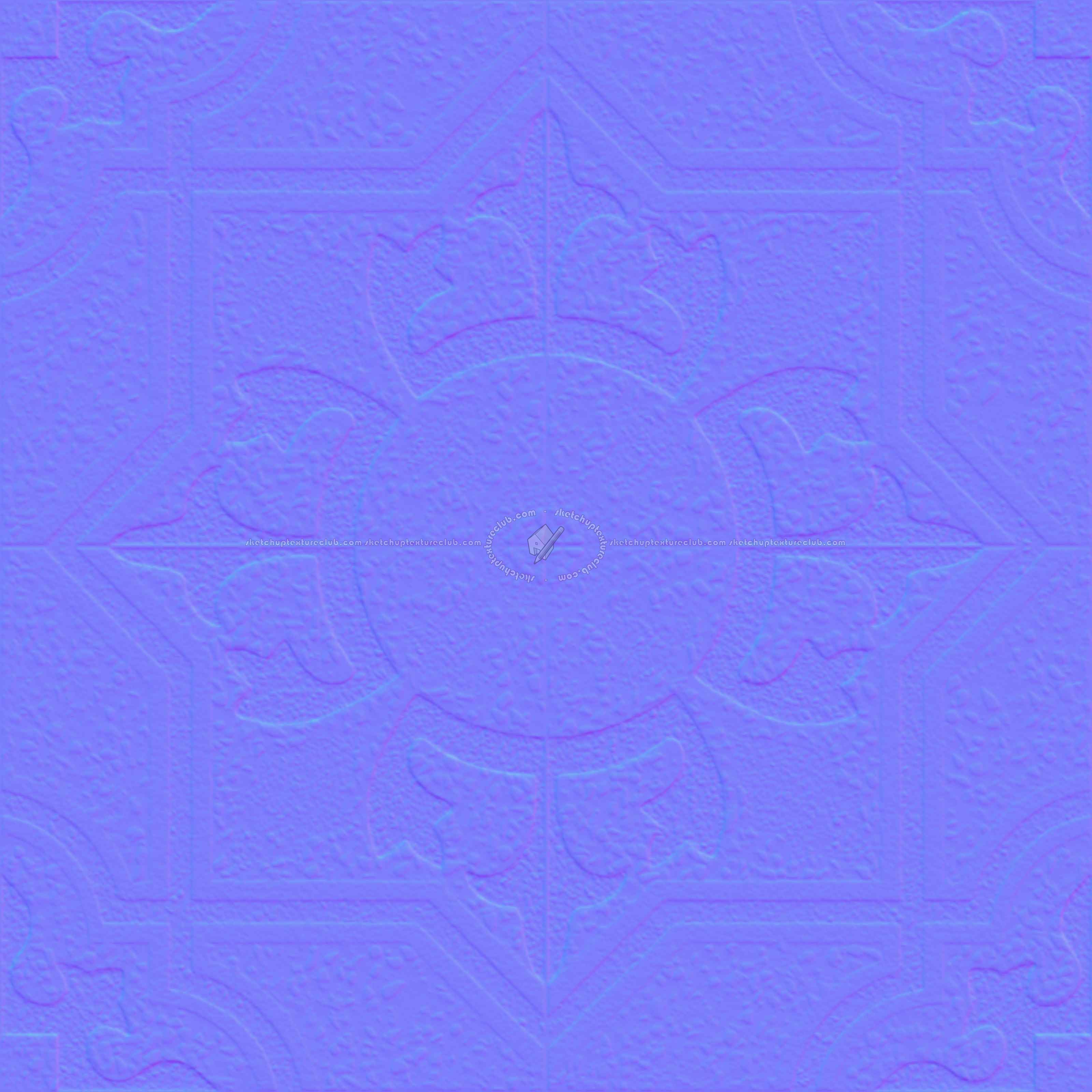 Textures   -   ARCHITECTURE   -   TILES INTERIOR   -   Terrazzo  - terrazzo cementine tiles pbr texture seamless 22099 - Normal