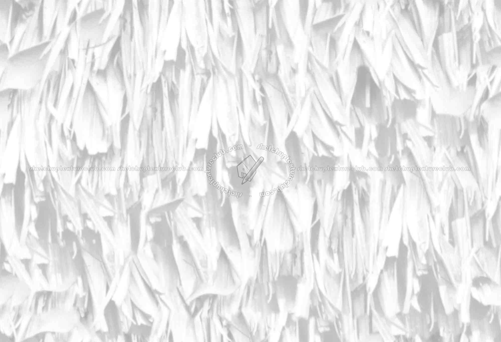 Textures   -   ARCHITECTURE   -   ROOFINGS   -   Thatched roofs  - Thatched roof texture seamless 04075 - Ambient occlusion