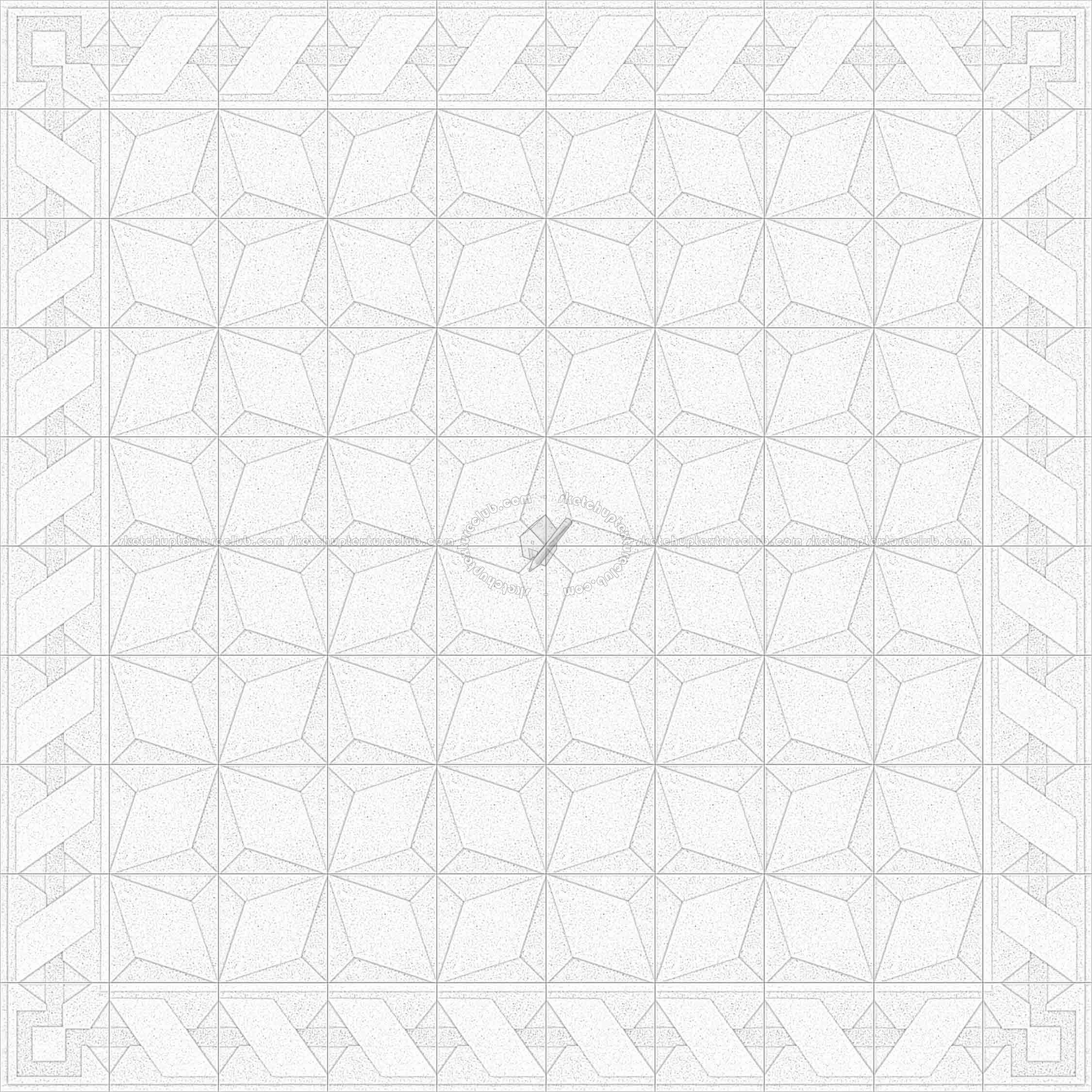 Textures   -   ARCHITECTURE   -   TILES INTERIOR   -   Cement - Encaustic   -   Cement  - Cement concrete tile texture seamless 13319 - Ambient occlusion