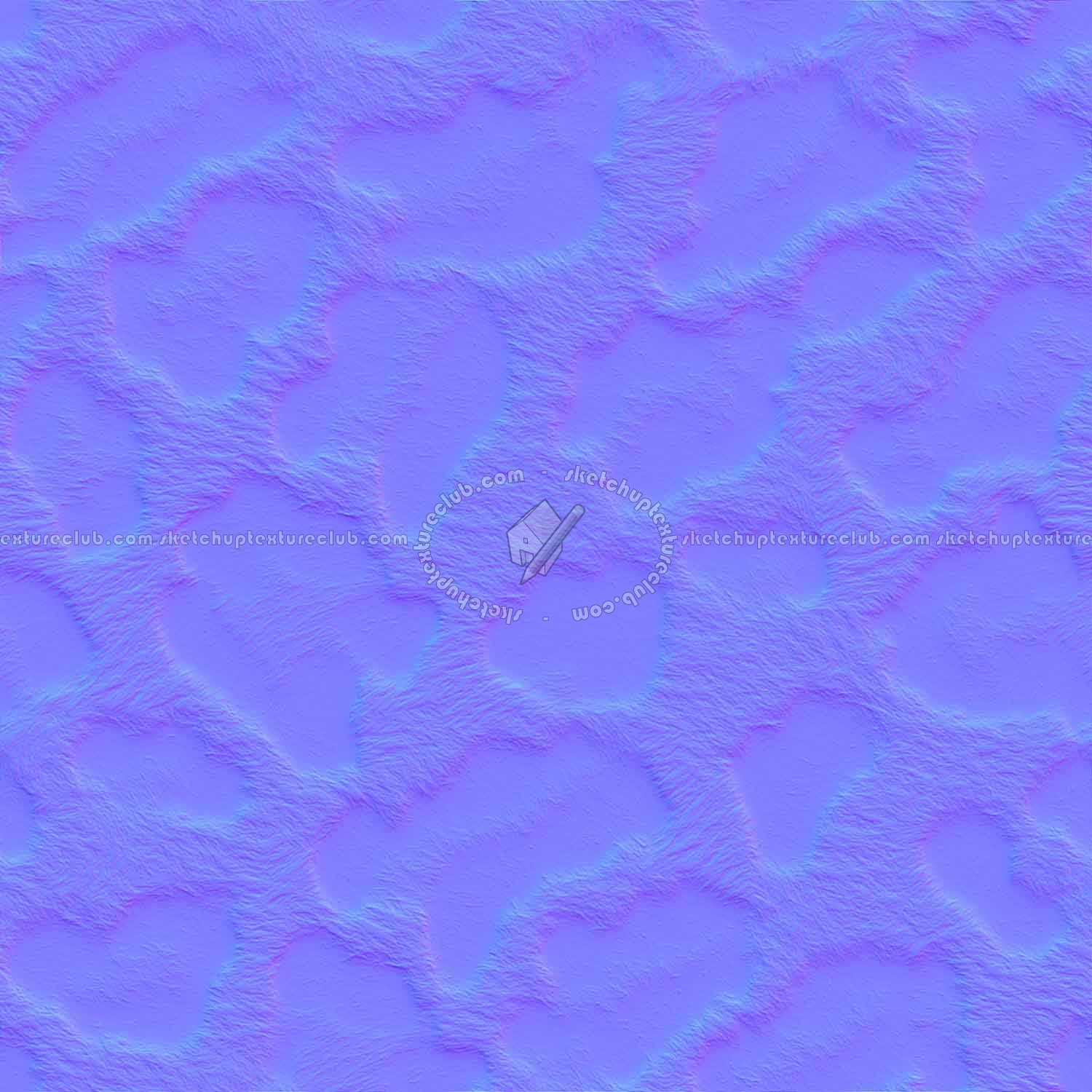 Textures   -   MATERIALS   -   FUR ANIMAL  - Leopard faux fake fur animal texture seamless 09554 - Normal