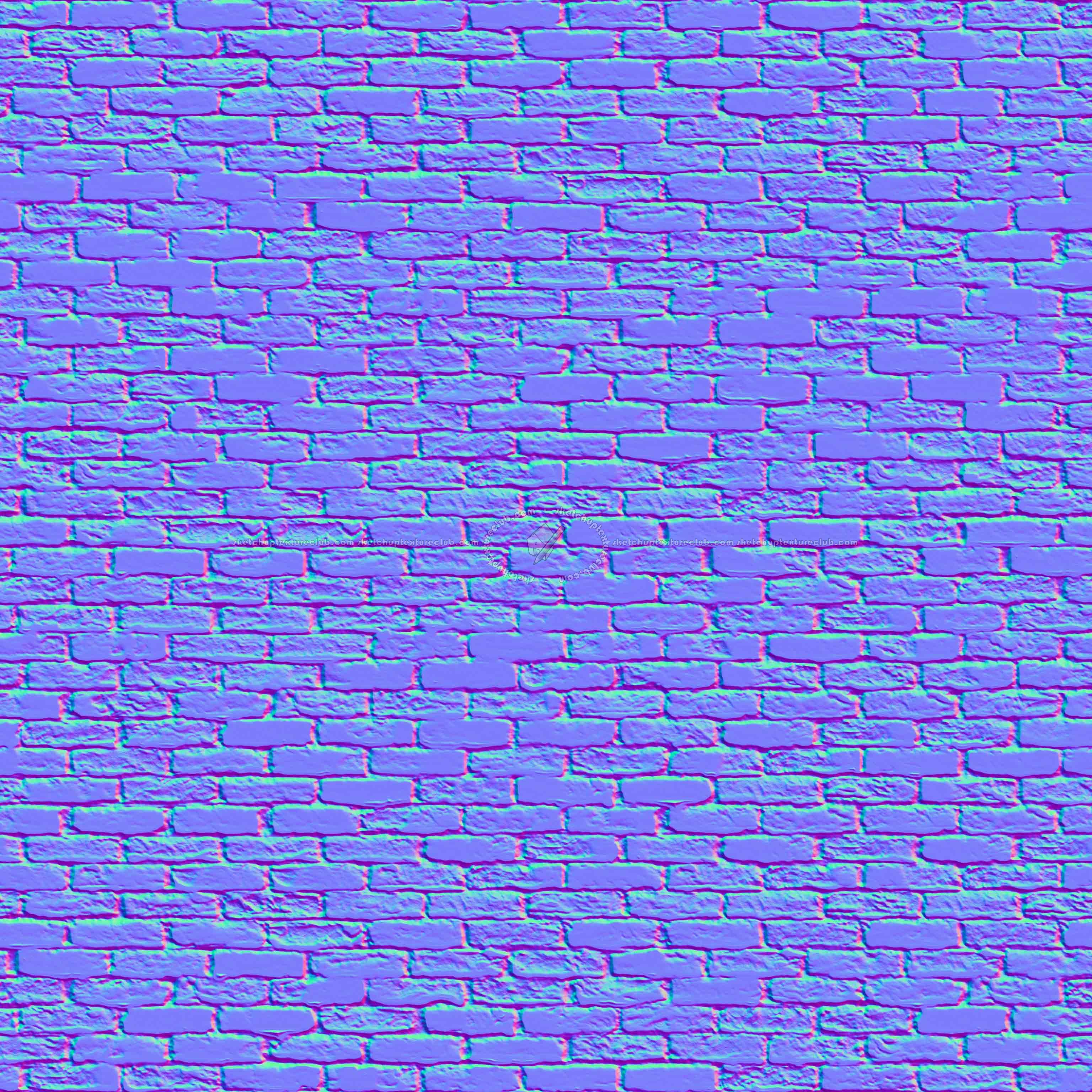 Textures   -   ARCHITECTURE   -   BRICKS   -   Old bricks  - Old bricks texture seamless 00338 - Normal
