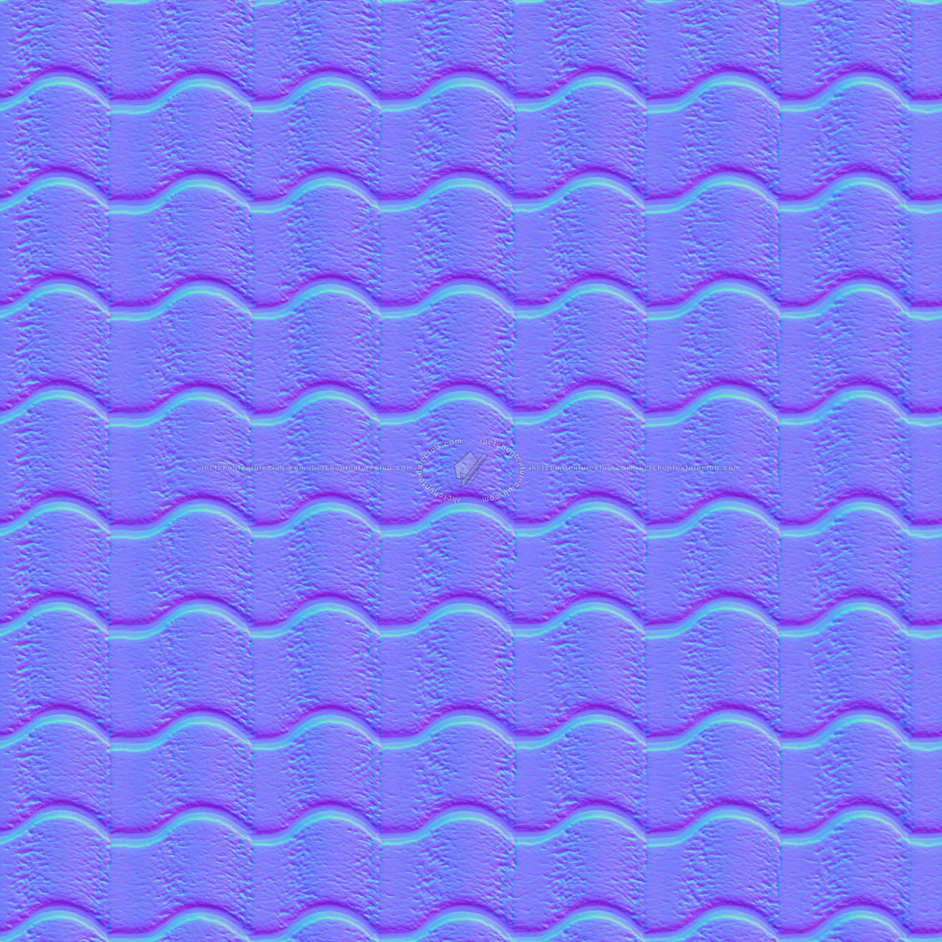 Textures   -   ARCHITECTURE   -   ROOFINGS   -   Snowy roofs  - Snowy roof texture seamless 04032 - Normal