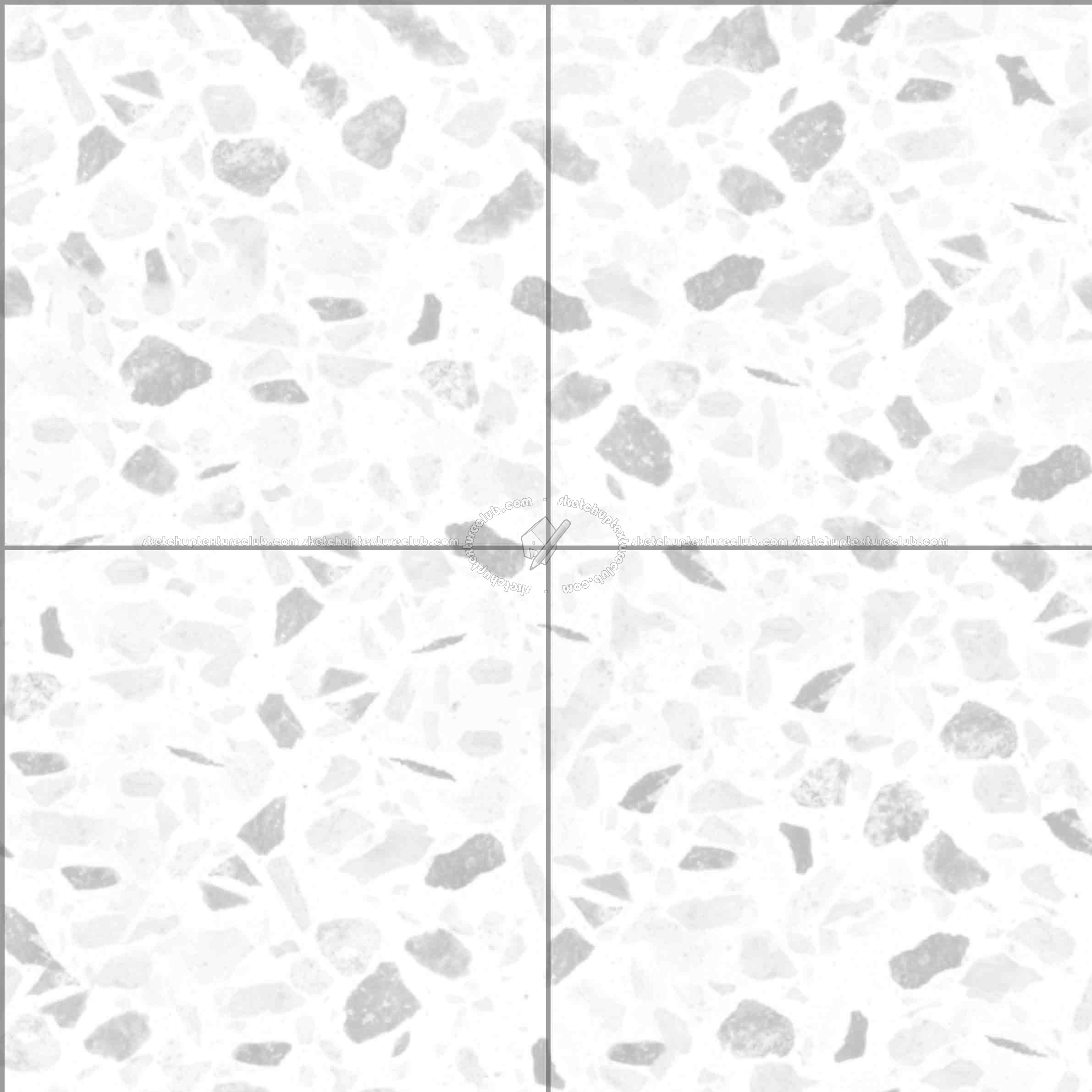 Textures   -   ARCHITECTURE   -   TILES INTERIOR   -   Terrazzo  - terrazzo floor tile PBR texture seamless 21482 - Ambient occlusion