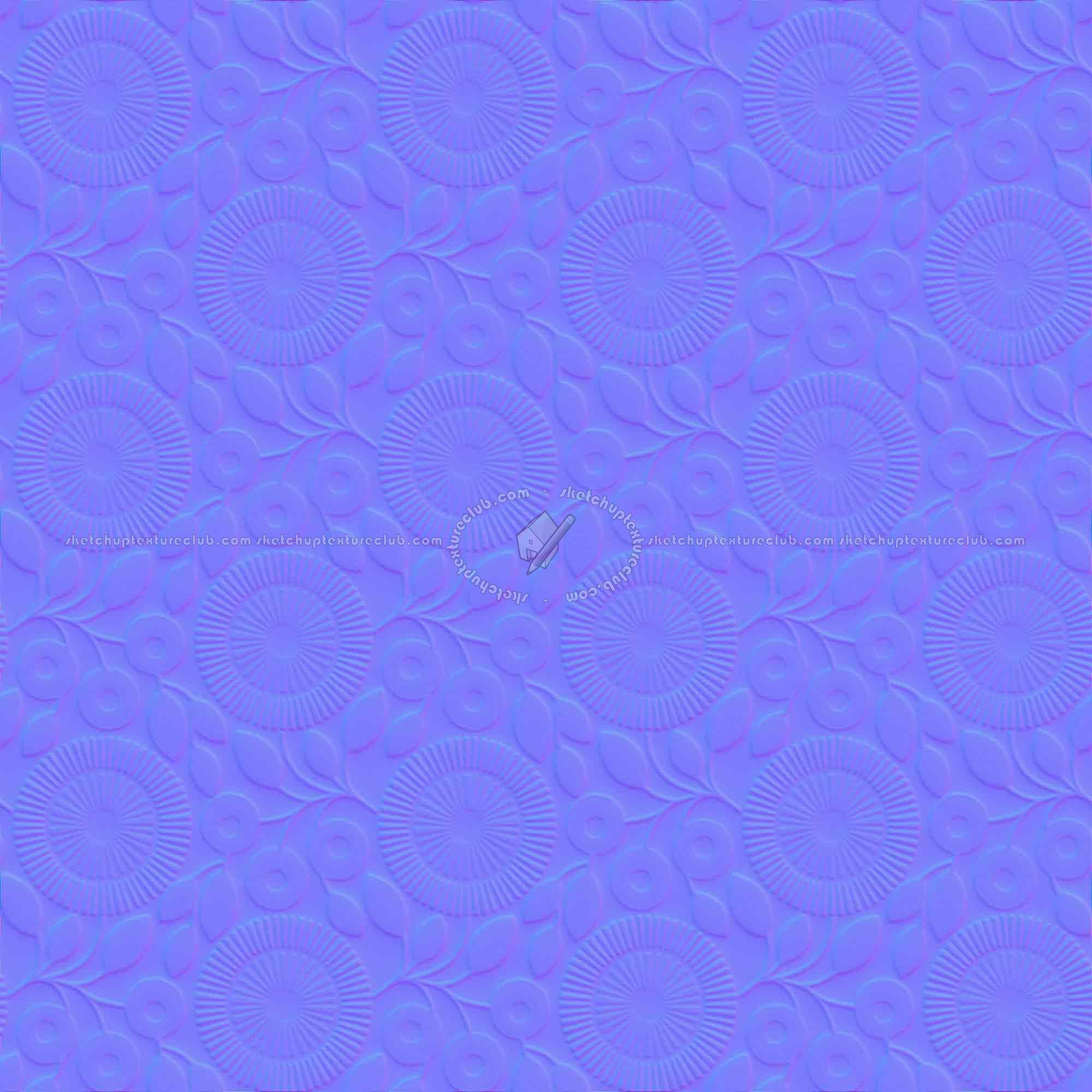 Textures   -   FREE PBR TEXTURES  - Wallpaper PBR texture seamless 21437 - Normal