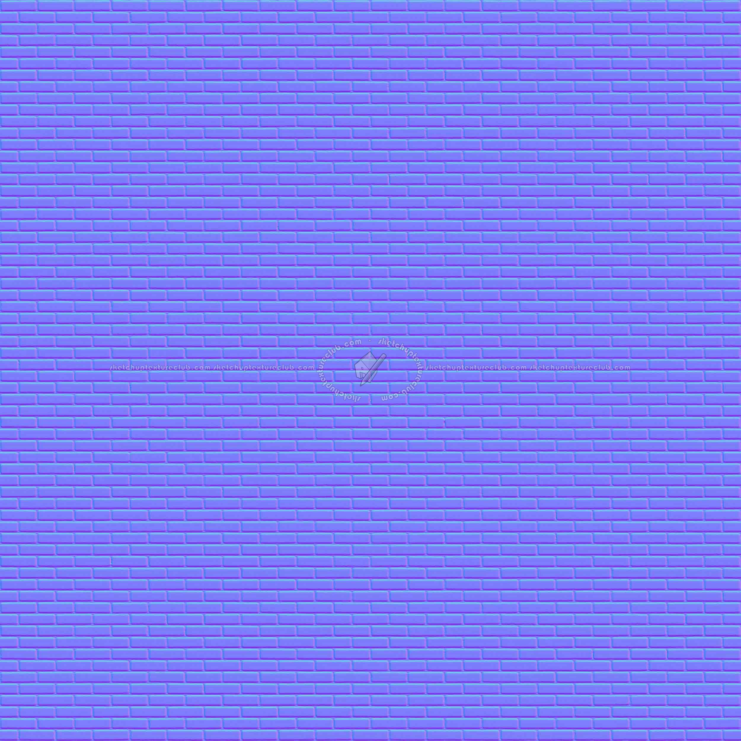 Textures   -   ARCHITECTURE   -   BRICKS   -   White Bricks  - White bricks texture seamless 00493 - Normal