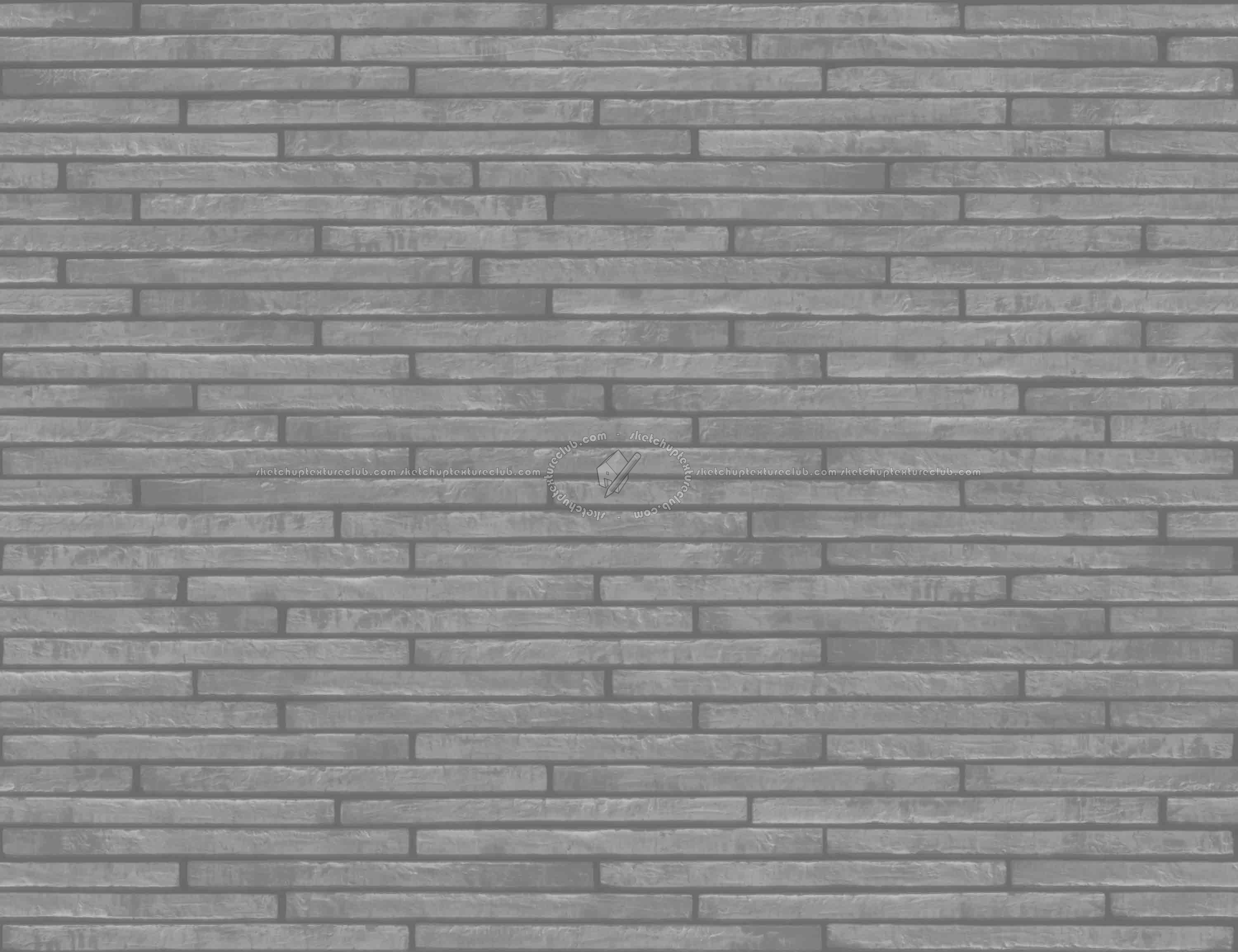 Textures   -   FREE PBR TEXTURES  - Clay bricks dark mortar PBR texture seamless 21911 - Displacement