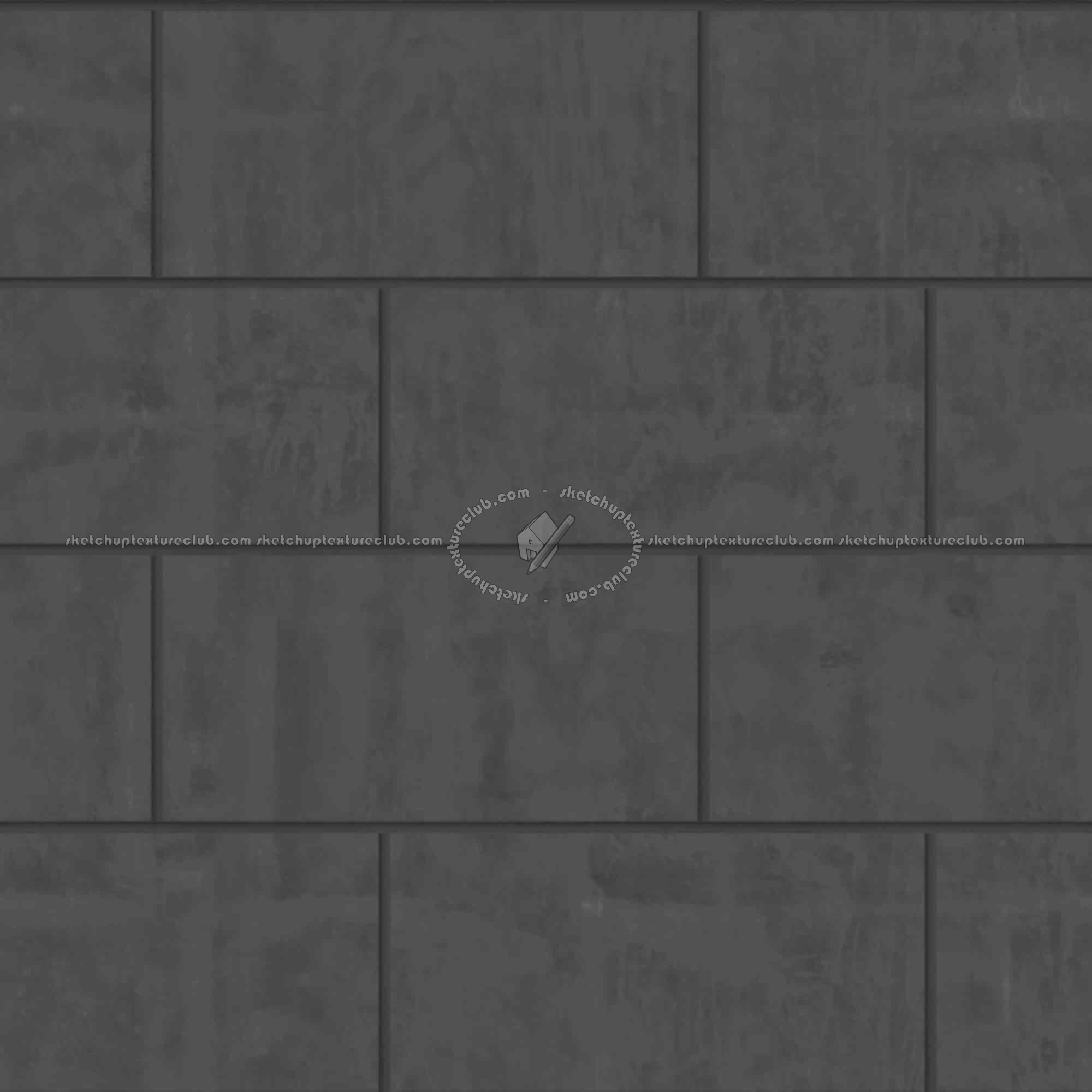 Textures   -   ARCHITECTURE   -   CONCRETE   -   Plates   -   Dirty  - Concrete dirt plates wall texture seamless 01764 - Displacement