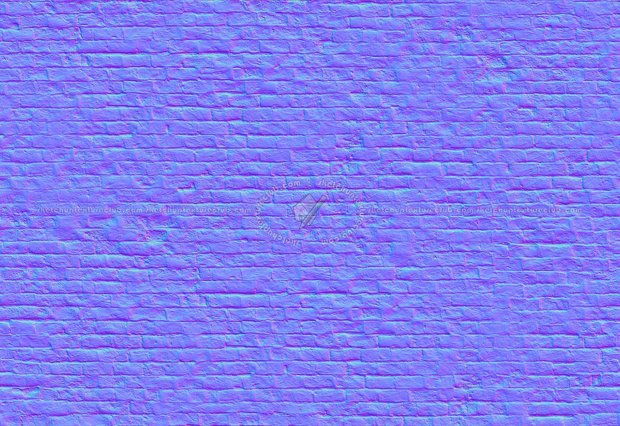 Textures   -   ARCHITECTURE   -   BRICKS   -   Damaged bricks  - Damaged bricks texture seamless 00141 - Normal