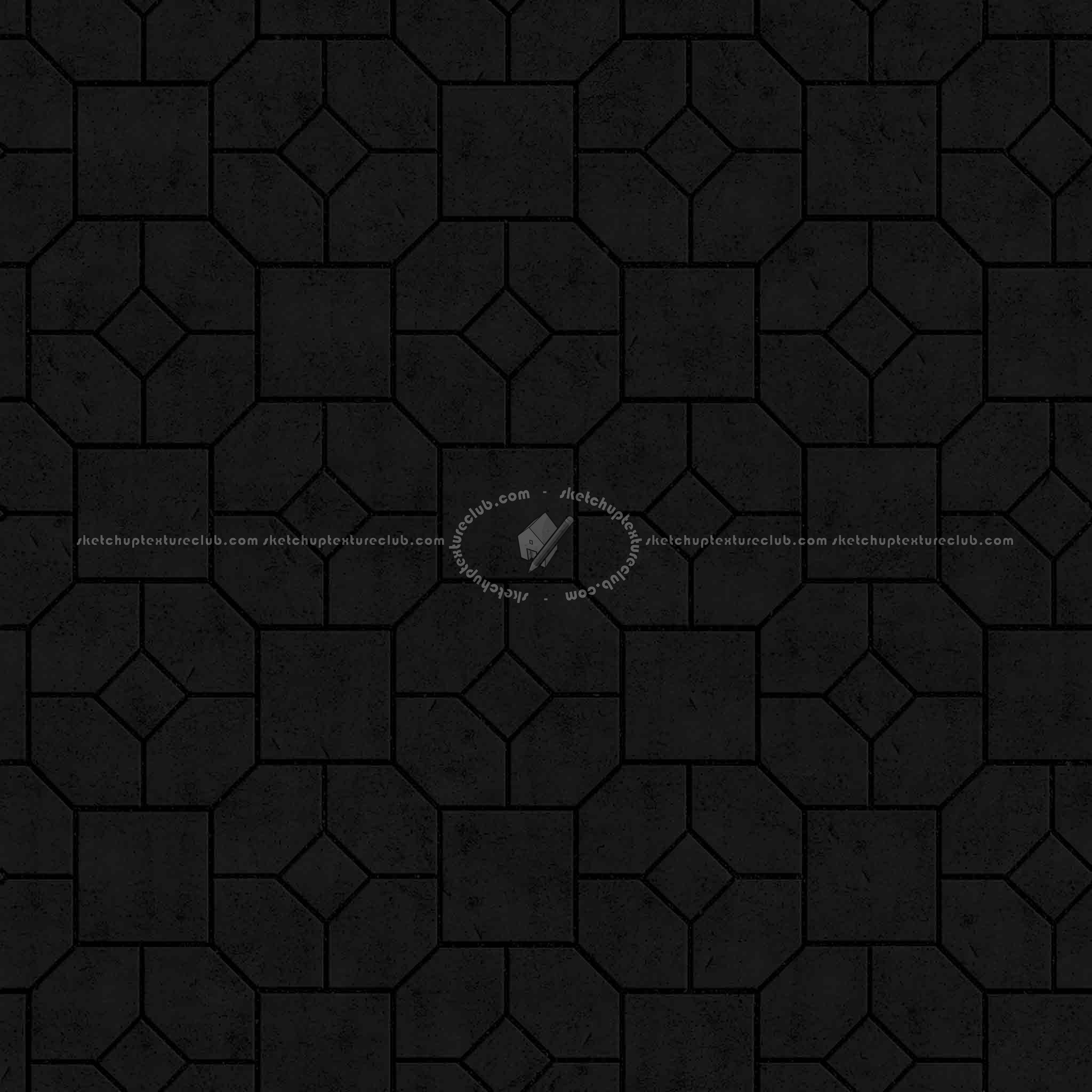 Textures   -   ARCHITECTURE   -   PAVING OUTDOOR   -   Concrete   -   Blocks mixed  - Paving concrete mixed size texture seamless 05601 - Specular