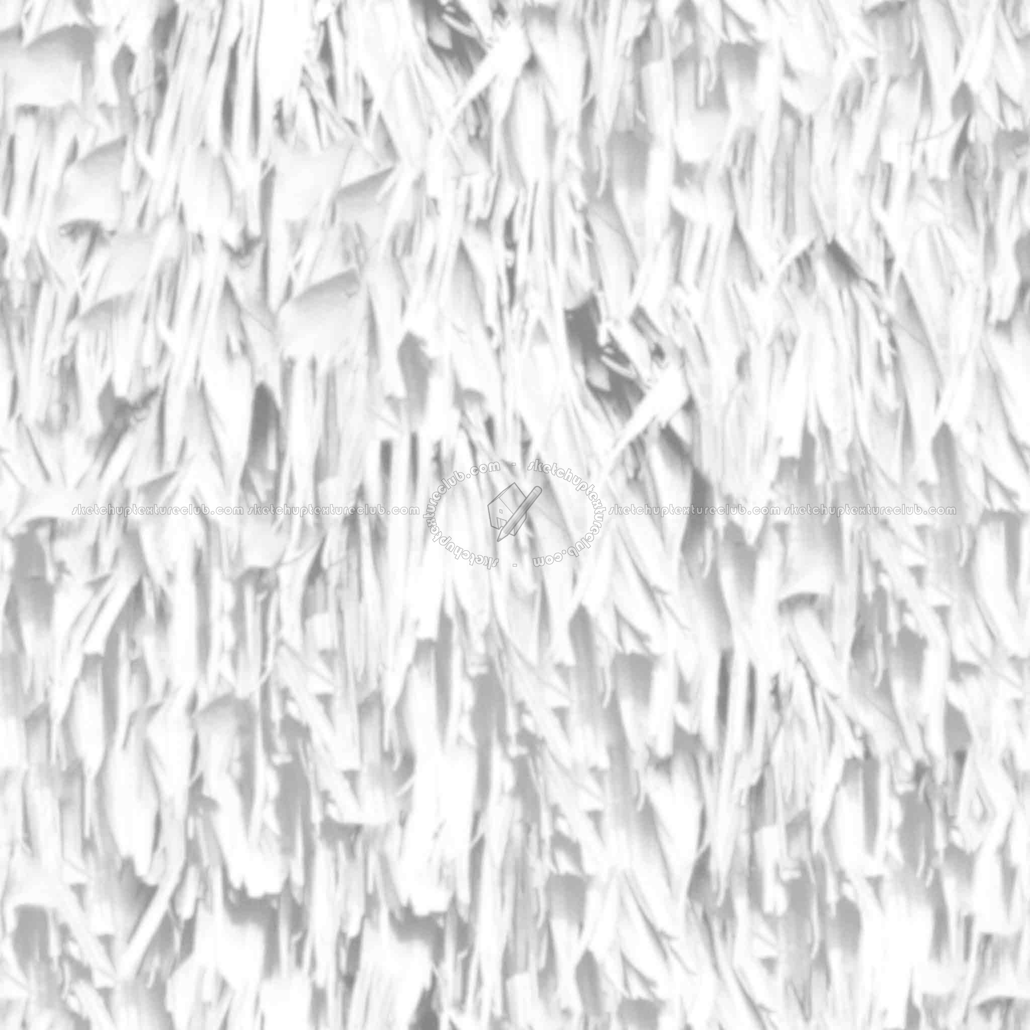 Textures   -   ARCHITECTURE   -   ROOFINGS   -   Thatched roofs  - Thatched roof texture seamless 04076 - Ambient occlusion