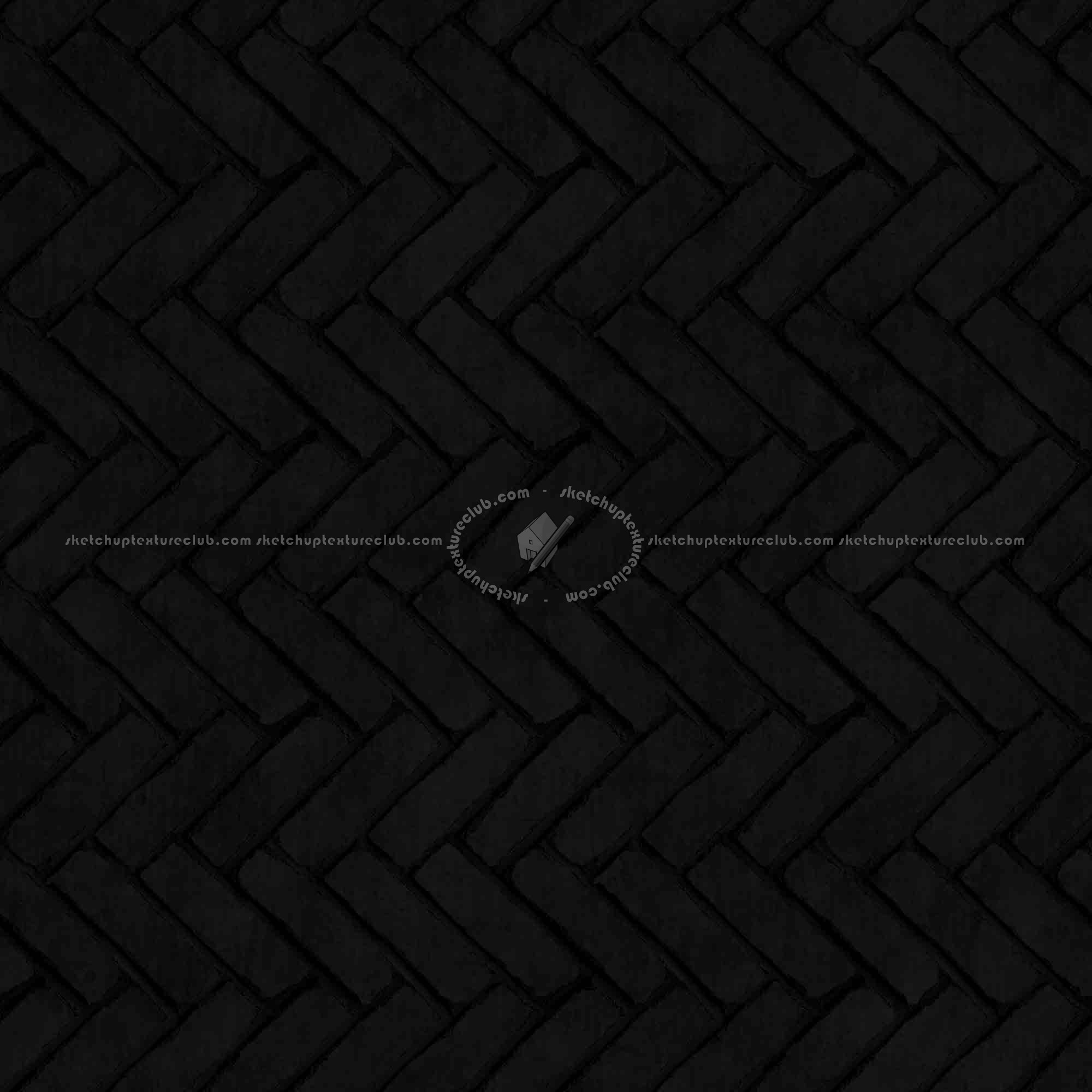 Textures   -   ARCHITECTURE   -   PAVING OUTDOOR   -   Concrete   -   Herringbone  - Concrete paving herringbone outdoor texture seamless 05830 - Specular