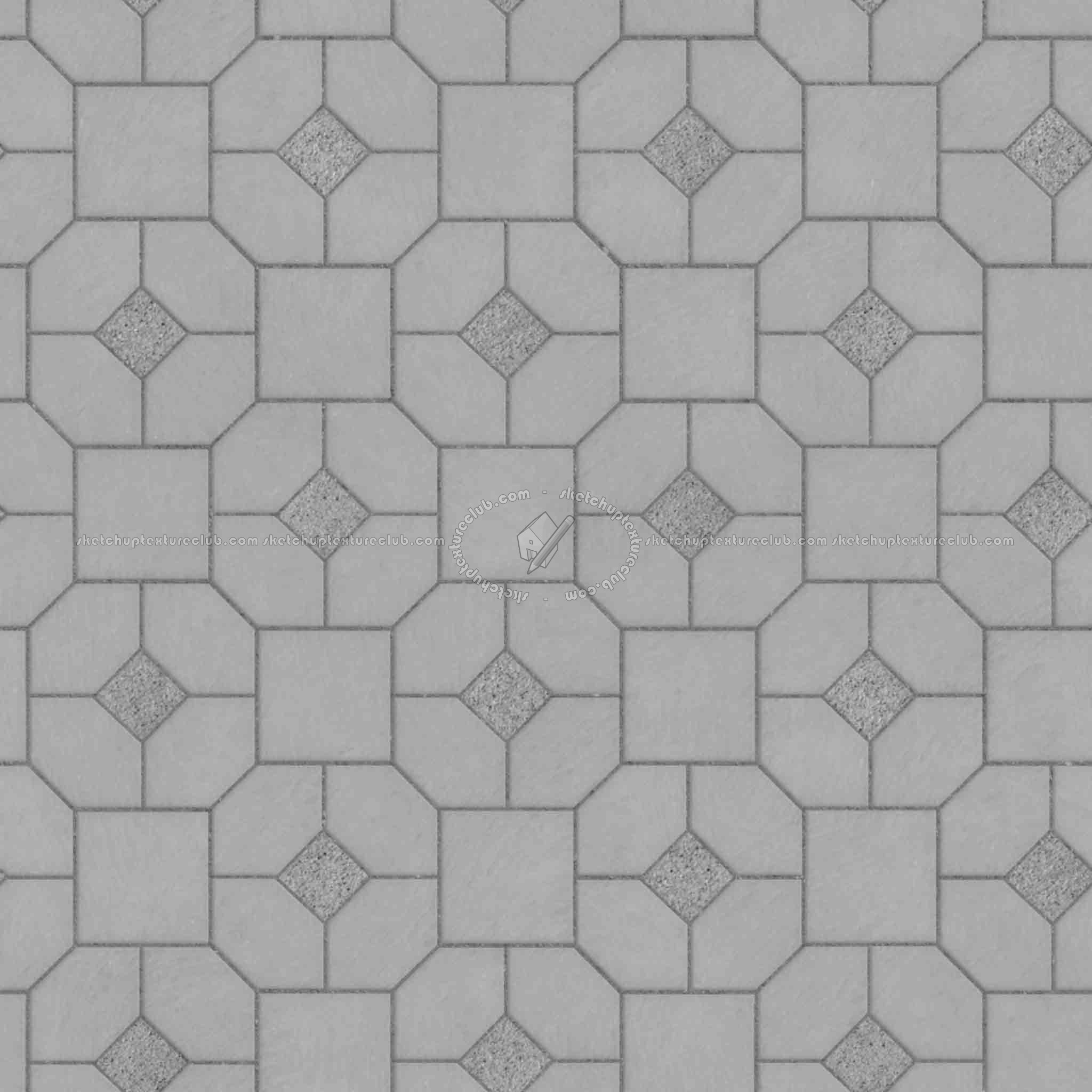 Textures   -   ARCHITECTURE   -   PAVING OUTDOOR   -   Concrete   -   Blocks mixed  - Paving concrete mixed size texture seamless 05602 - Displacement