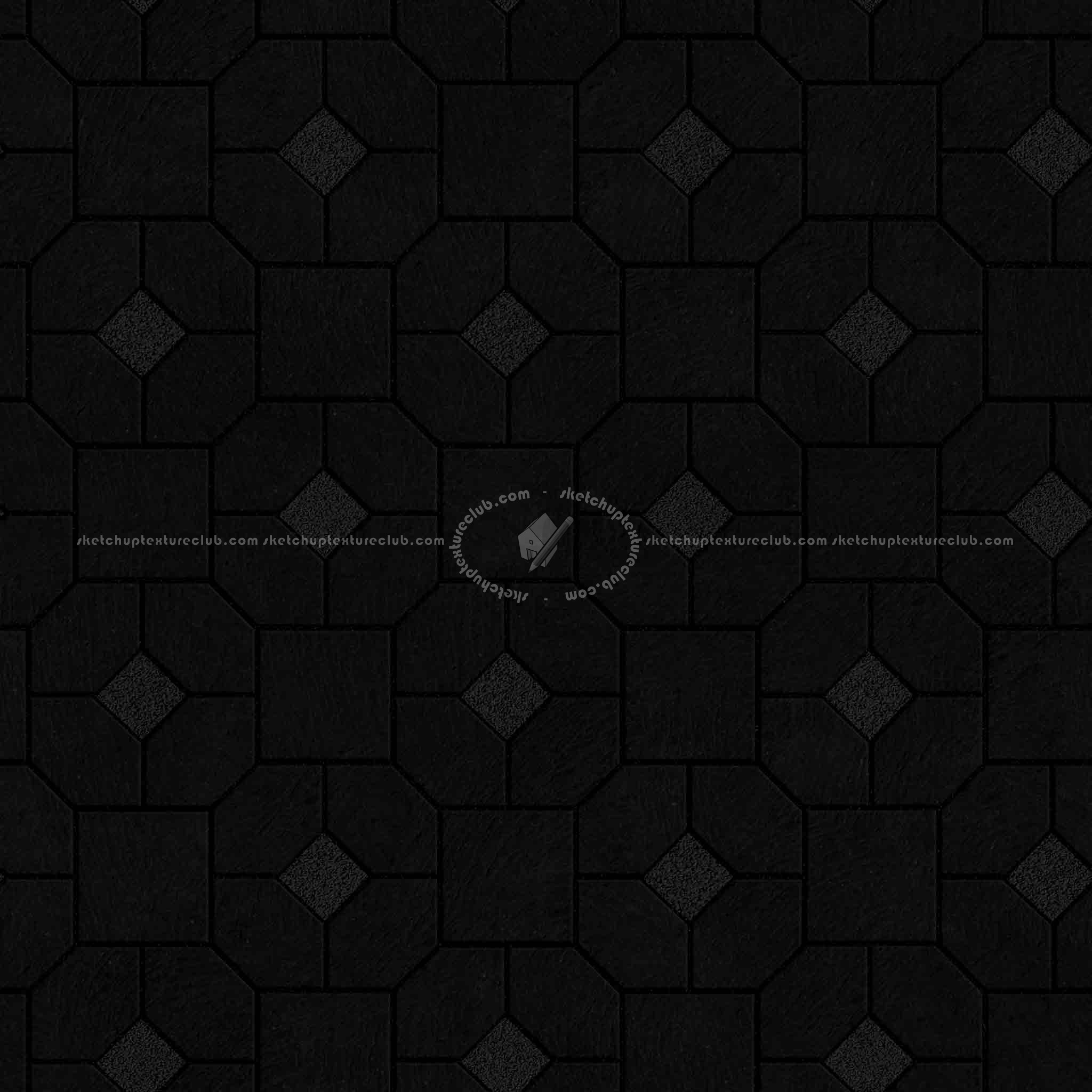 Textures   -   ARCHITECTURE   -   PAVING OUTDOOR   -   Concrete   -   Blocks mixed  - Paving concrete mixed size texture seamless 05602 - Specular