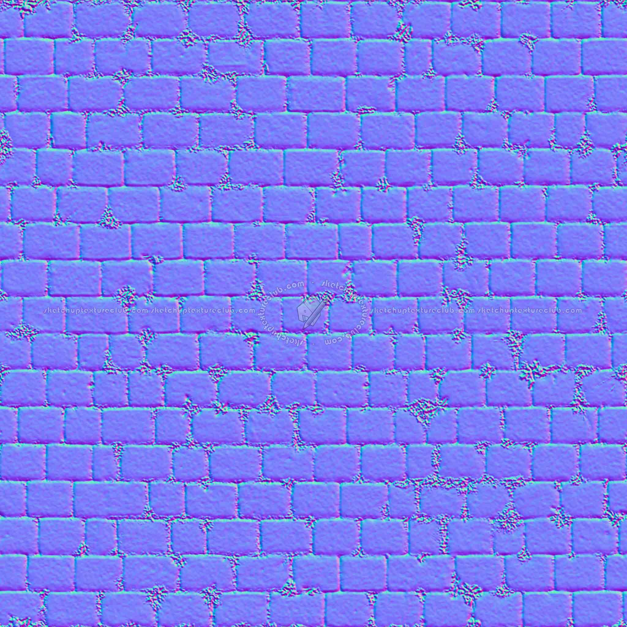 Textures   -   ARCHITECTURE   -   PAVING OUTDOOR   -   Concrete   -   Blocks regular  - Paving outdoor concrete regular block texture seamless 05666 - Normal