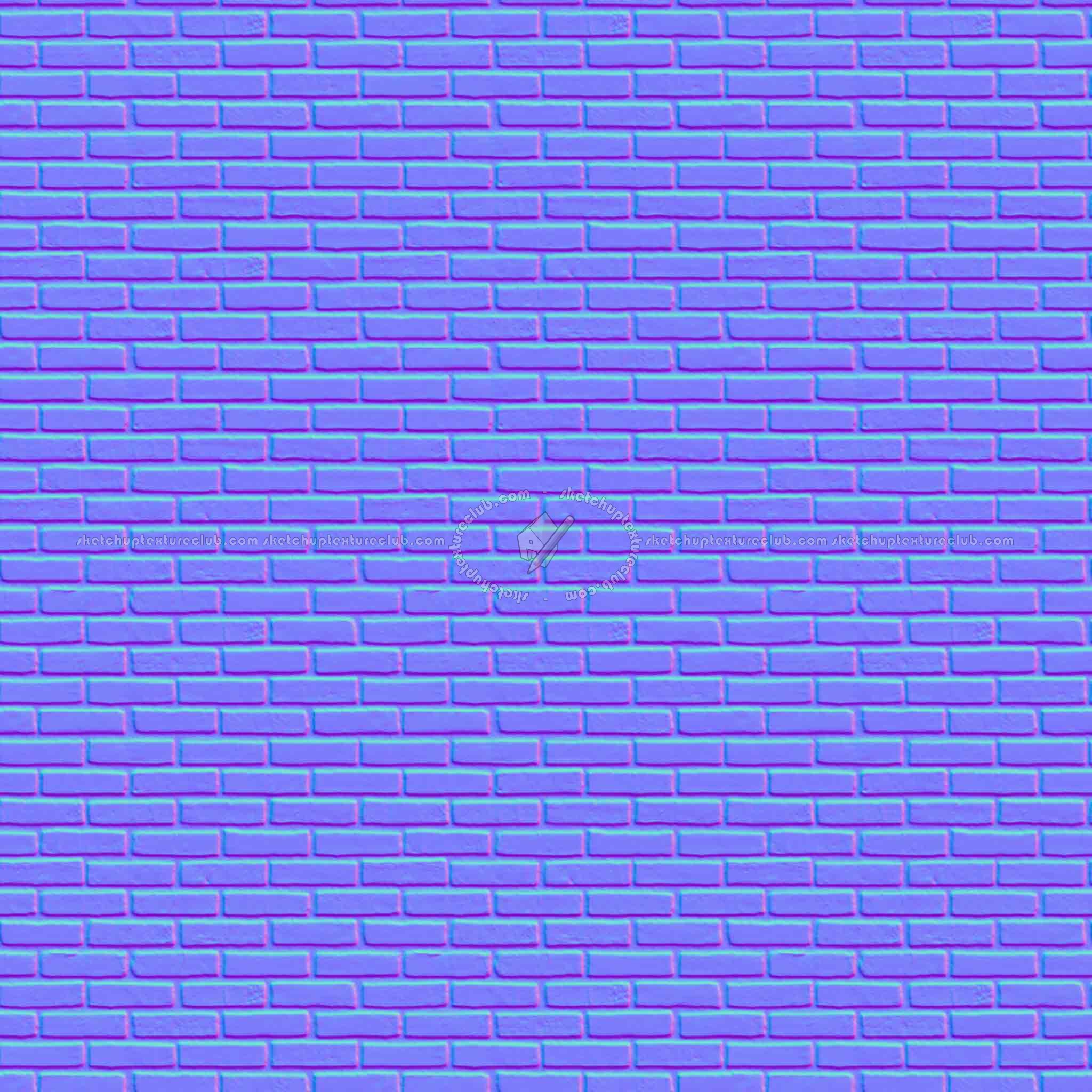 Textures   -   ARCHITECTURE   -   BRICKS   -   Facing Bricks   -   Rustic  - Rustic bricks texture seamless 00214 - Normal