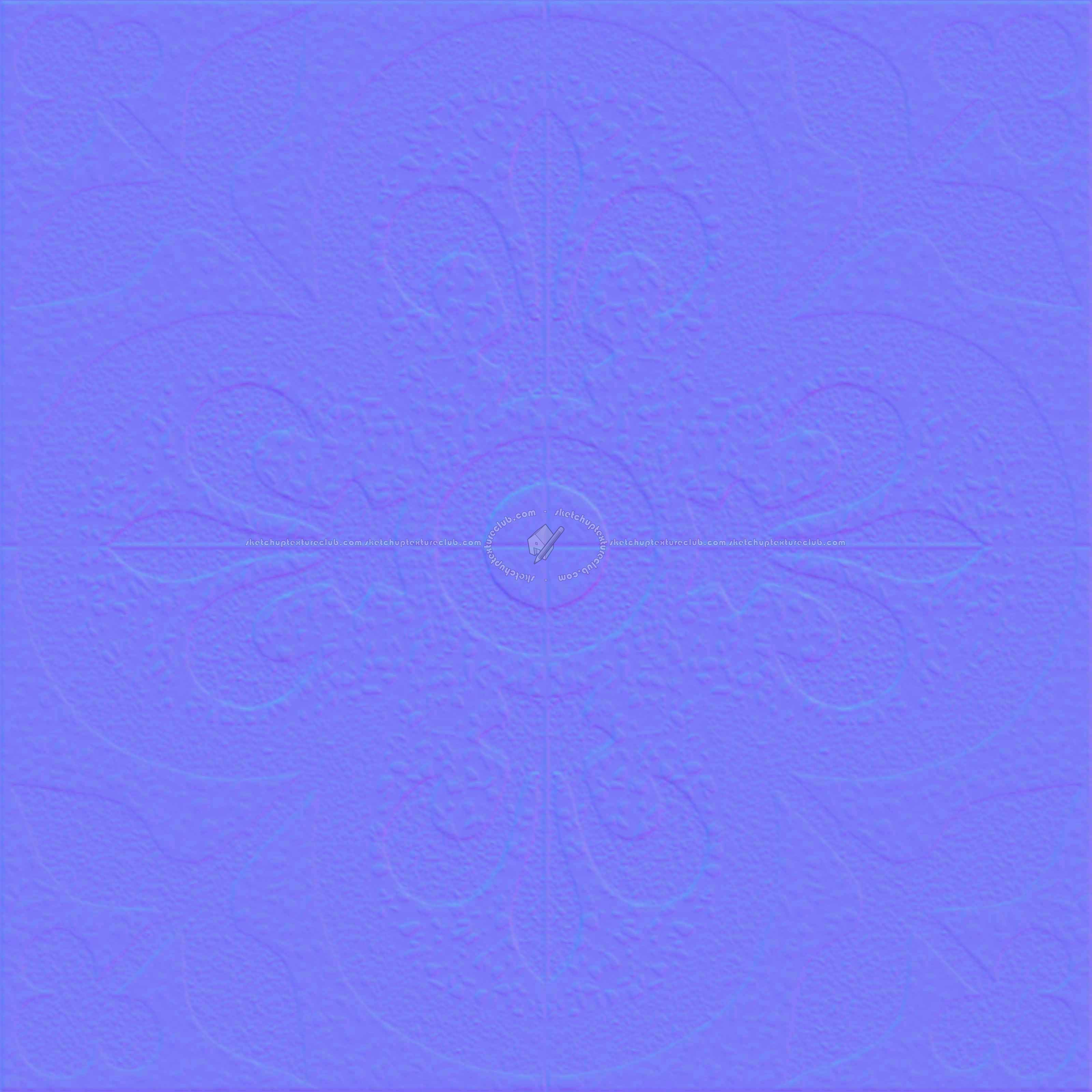 Textures   -   ARCHITECTURE   -   TILES INTERIOR   -   Terrazzo  - terrazzo cementine tiles pbr texture seamless 22101 - Normal