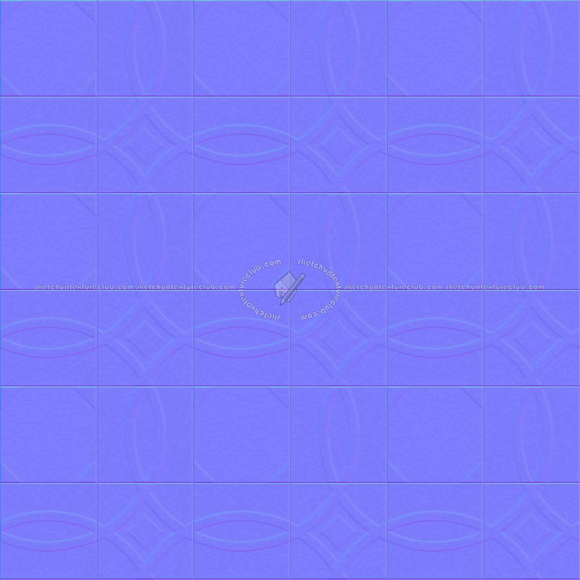 Textures   -   ARCHITECTURE   -   TILES INTERIOR   -   Cement - Encaustic   -   Cement  - Cement concrete tile texture seamless 13356 - Normal