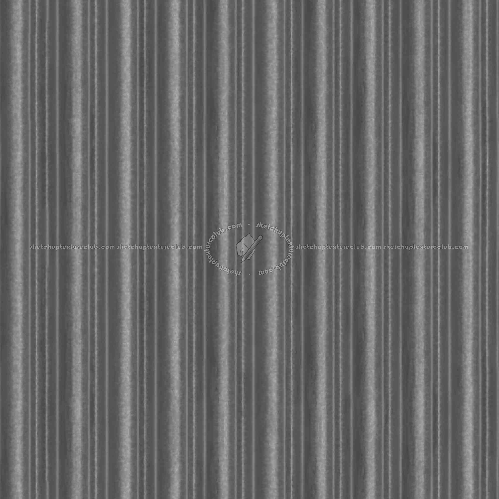 Textures   -   MATERIALS   -   METALS   -   Corrugated  - Corrugated metal texture seamless 09959 - Specular
