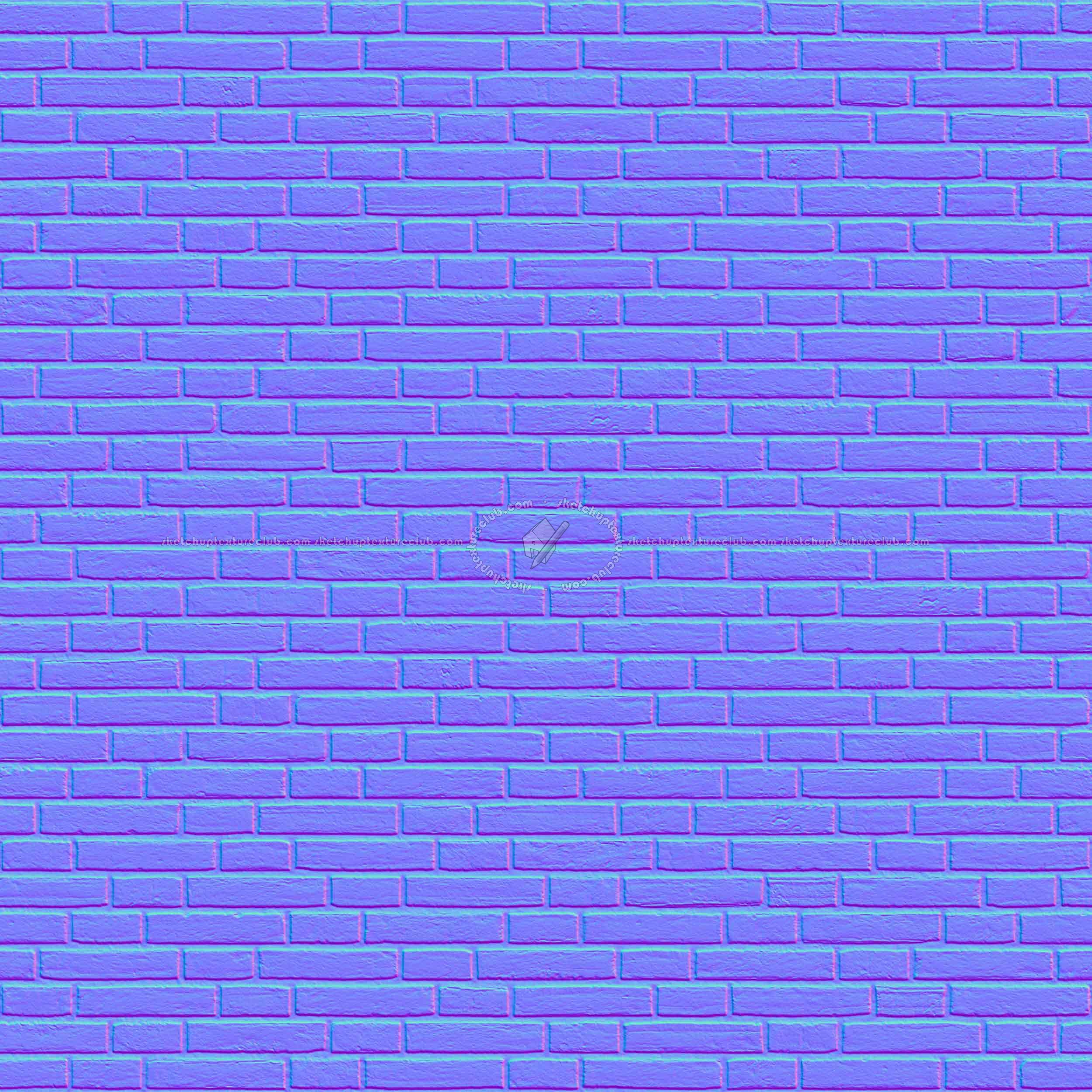 Textures   -   ARCHITECTURE   -   BRICKS   -   Colored Bricks   -   Rustic  - interior black brick wall PBR texture seamless 22024 - Normal