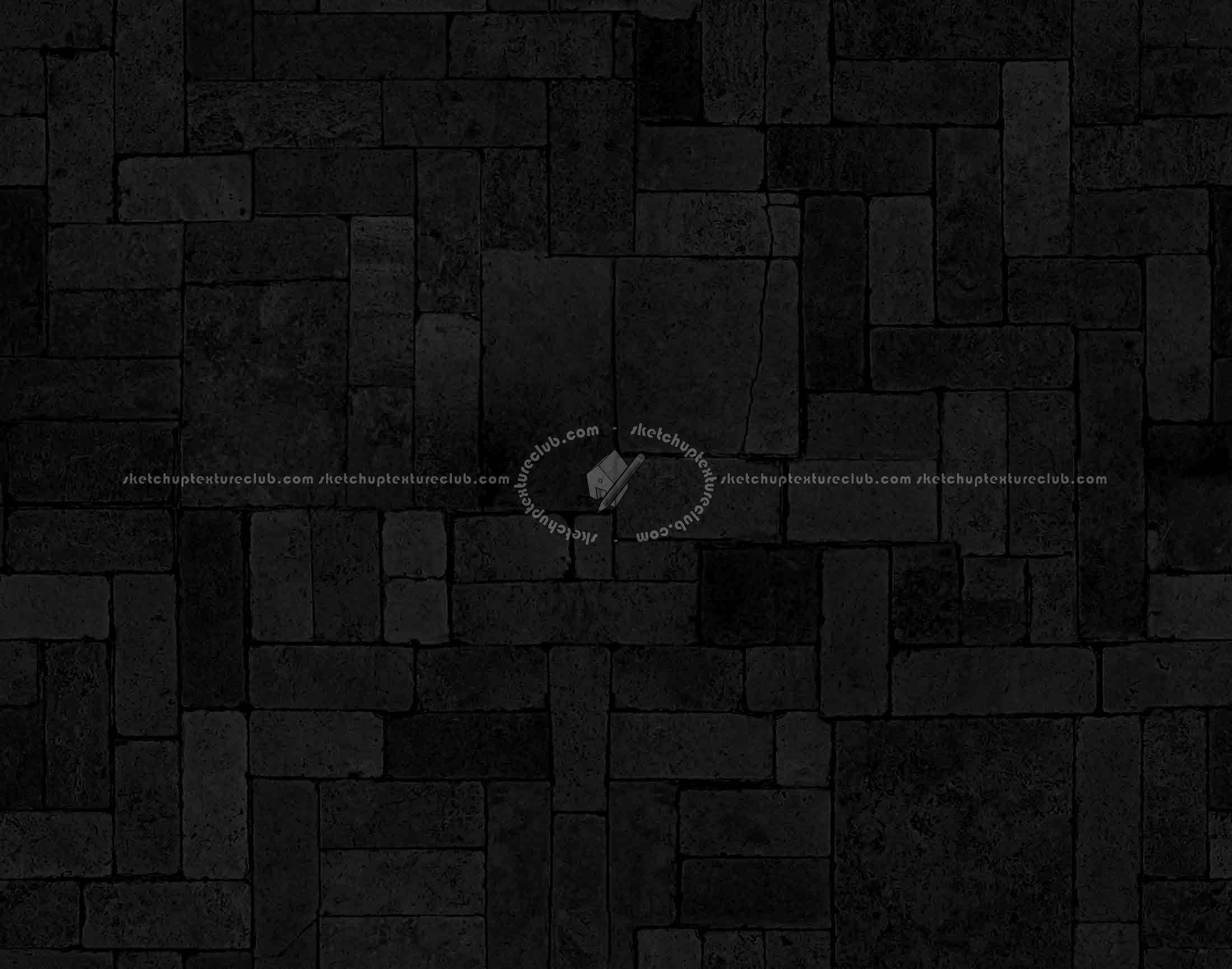 Textures   -   ARCHITECTURE   -   PAVING OUTDOOR   -   Pavers stone   -   Blocks mixed  - Pavers stone mixed size texture seamless 06129 - Specular