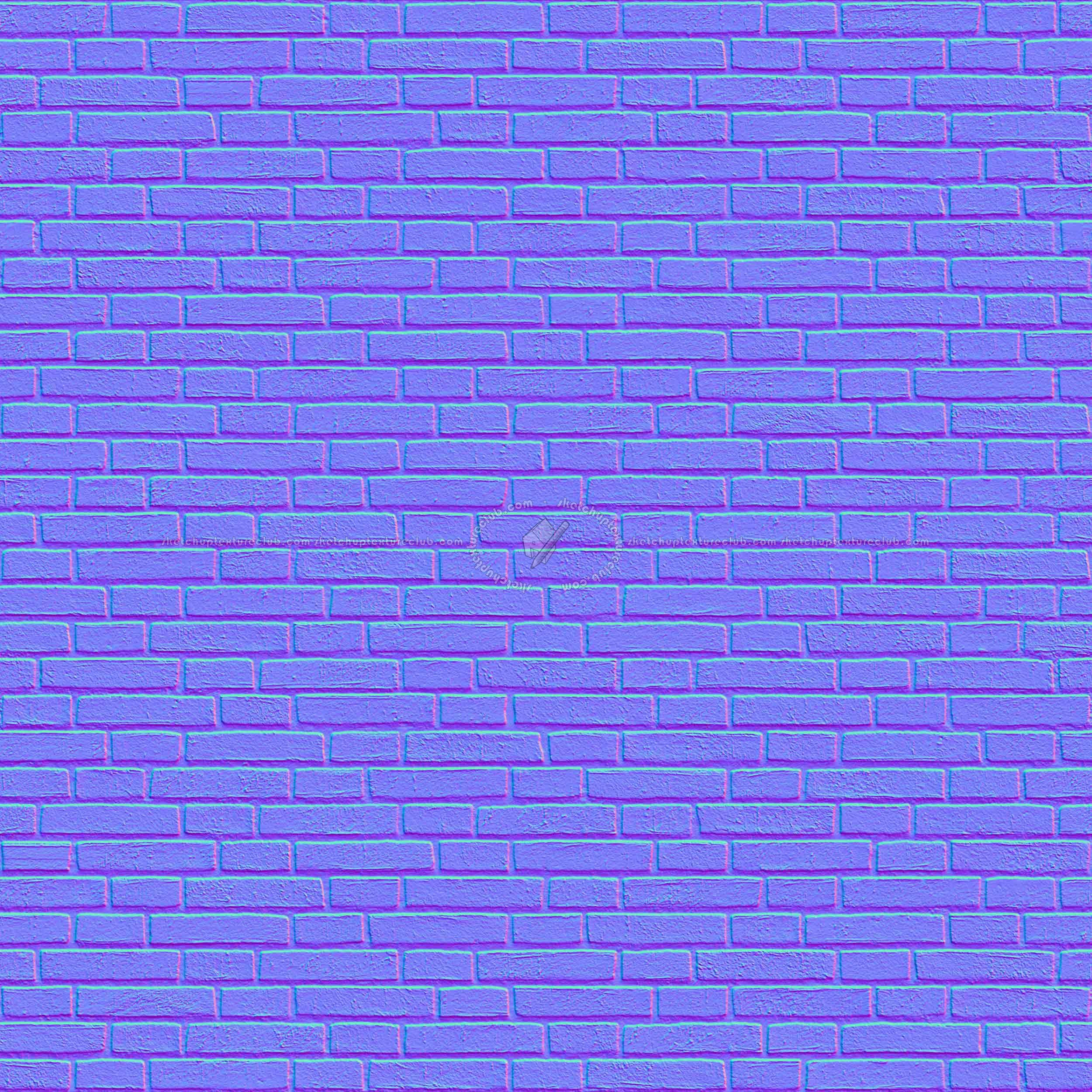 Textures   -   ARCHITECTURE   -   BRICKS   -   Facing Bricks   -   Rustic  - Rustic bricks texture seamless 00215 - Normal