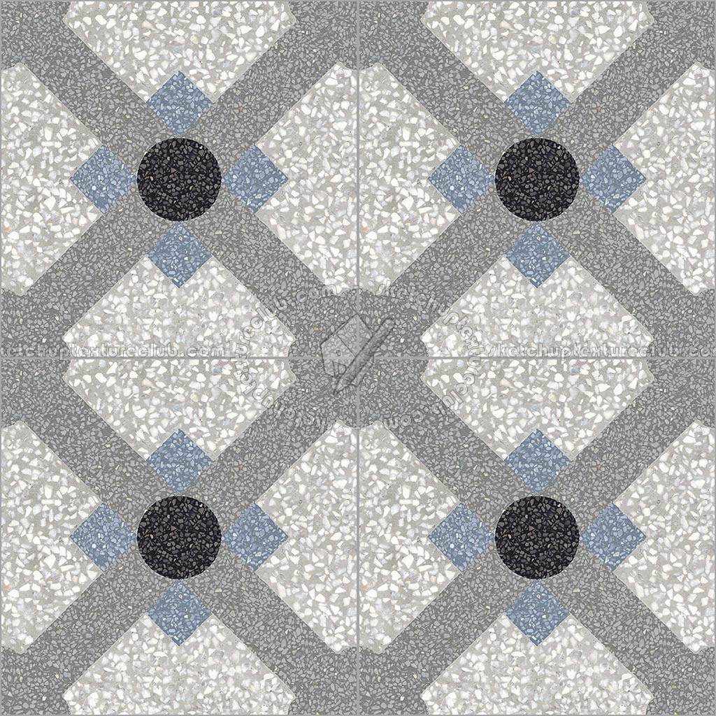 Textures   -   ARCHITECTURE   -   TILES INTERIOR   -   Terrazzo  - terrazzo cementine tiles pbr texture seamless 22102 (seamless)