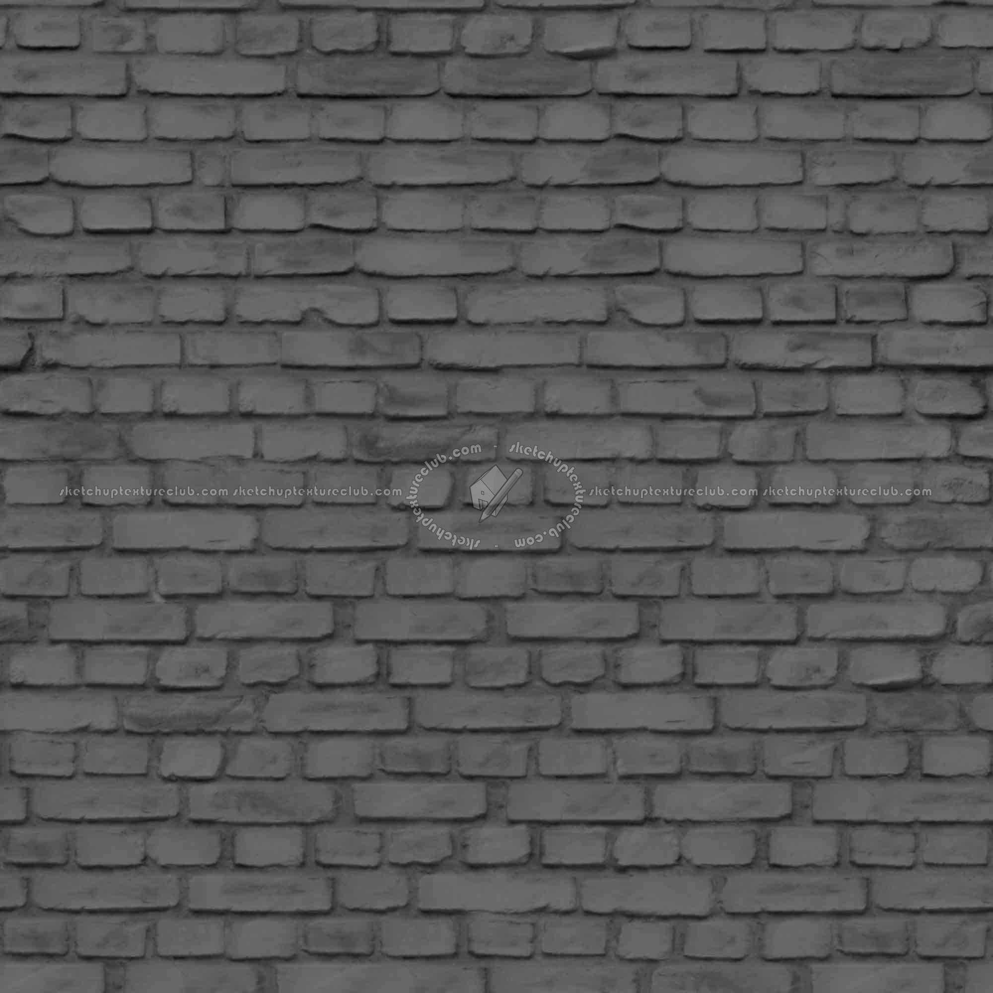 Textures   -   ARCHITECTURE   -   BRICKS   -   White Bricks  - Dirty white bricks PBR texture seamless 22070 - Displacement