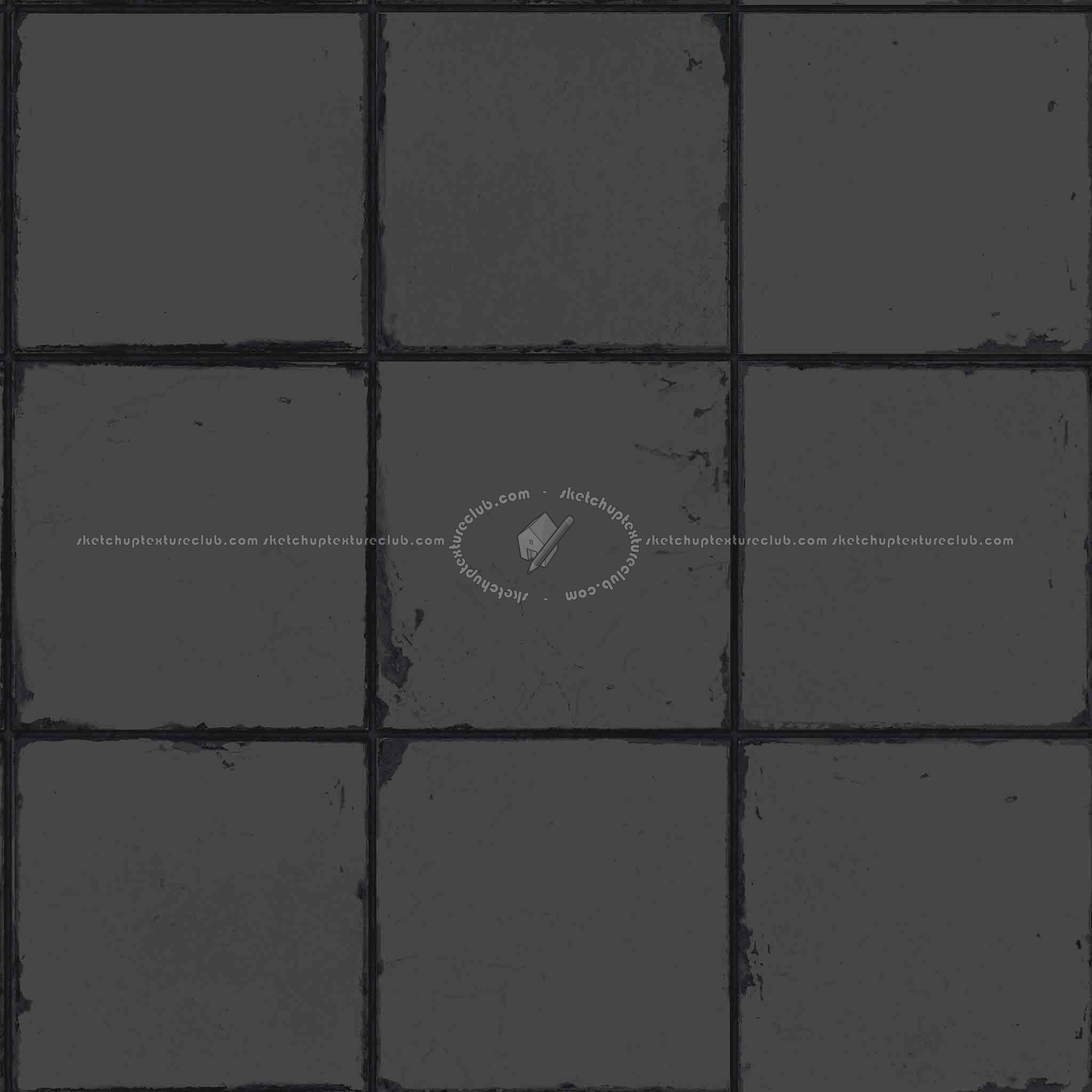 Textures   -   FREE PBR TEXTURES  - Old white ceramic tiles PBR texture seamless 21919 - Specular