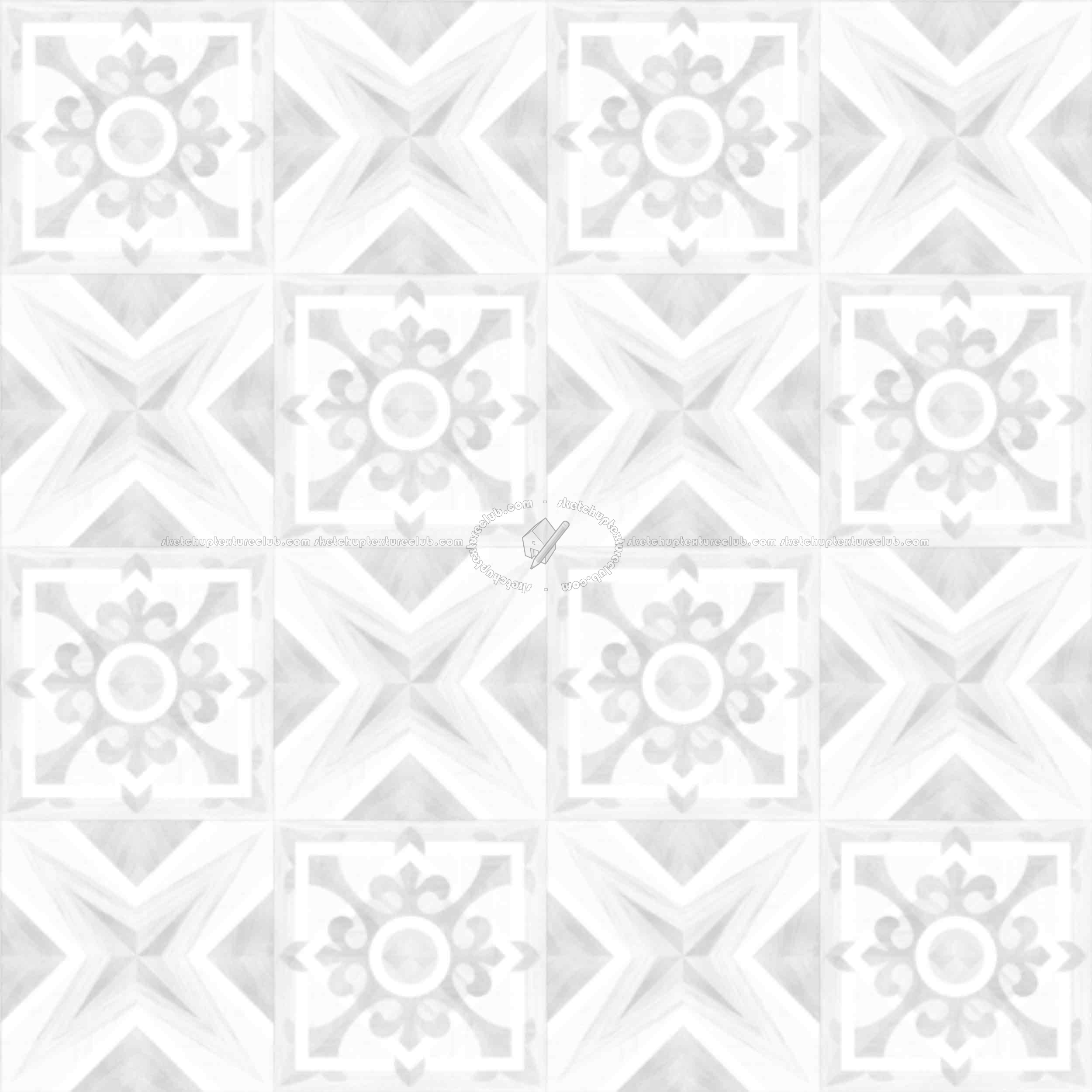 Textures   -   ARCHITECTURE   -   WOOD FLOORS   -   Geometric pattern  - Parquet geometric pattern texture seamless 04764 - Ambient occlusion